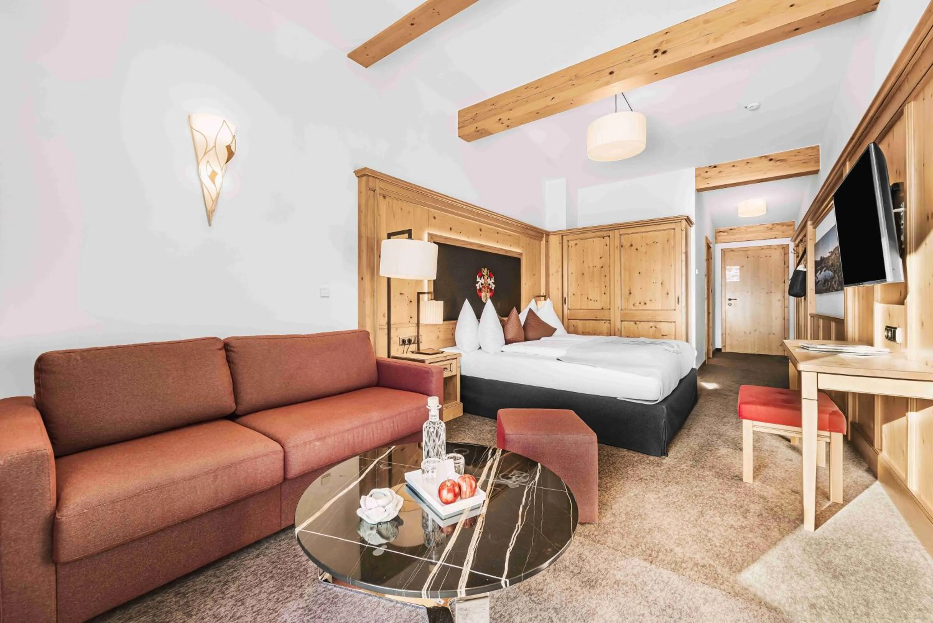 Photo of the whole room, Bed in SKI - GOLF - WELLNESS Hotel Riml -Adults Only