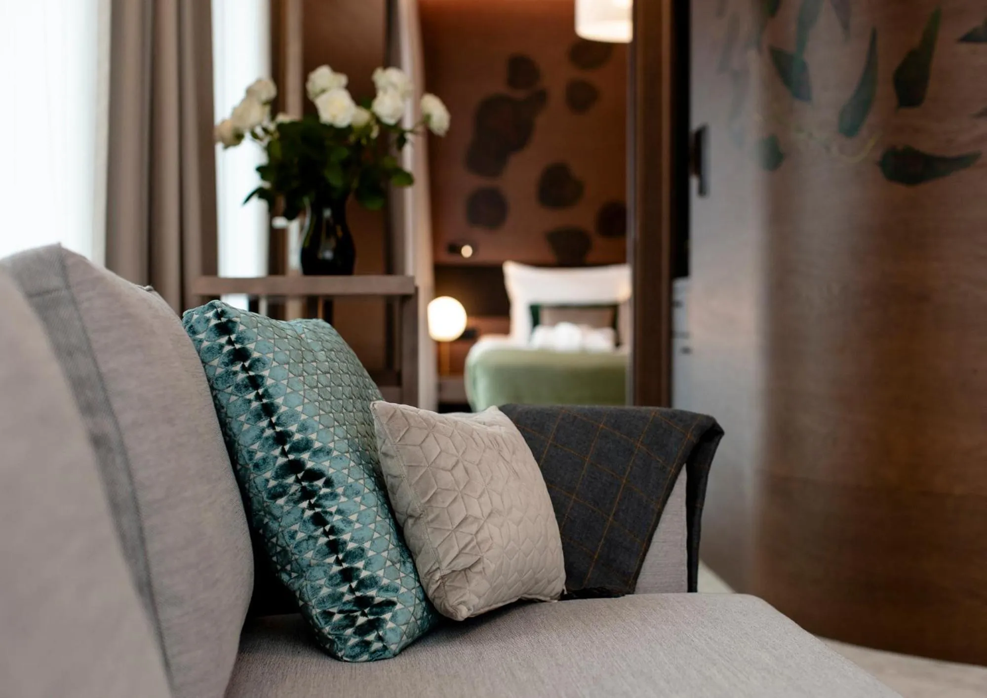 Seating area, Bed in Rezydencja Sowa