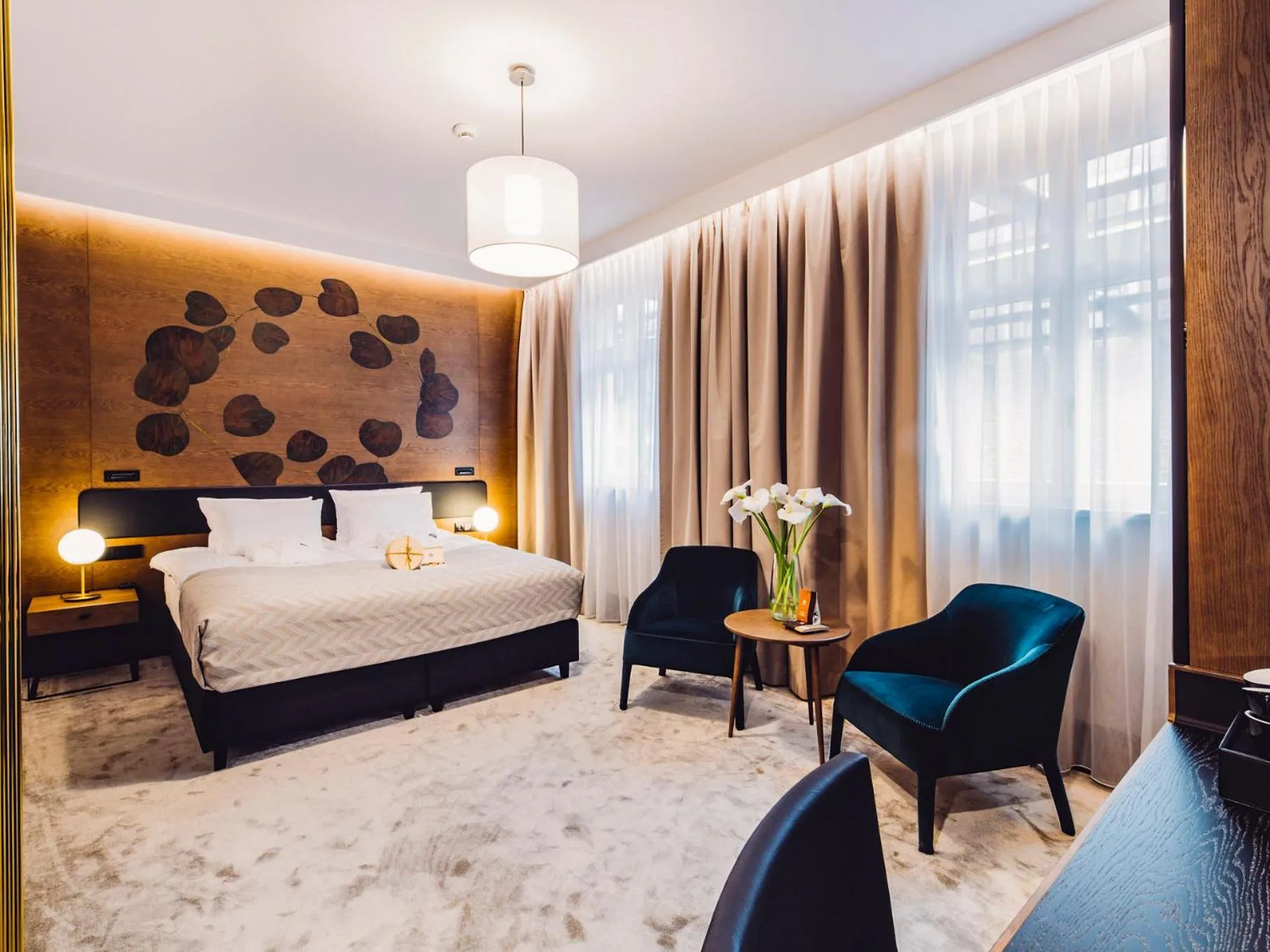 View (from property/room), Bed in Rezydencja Sowa