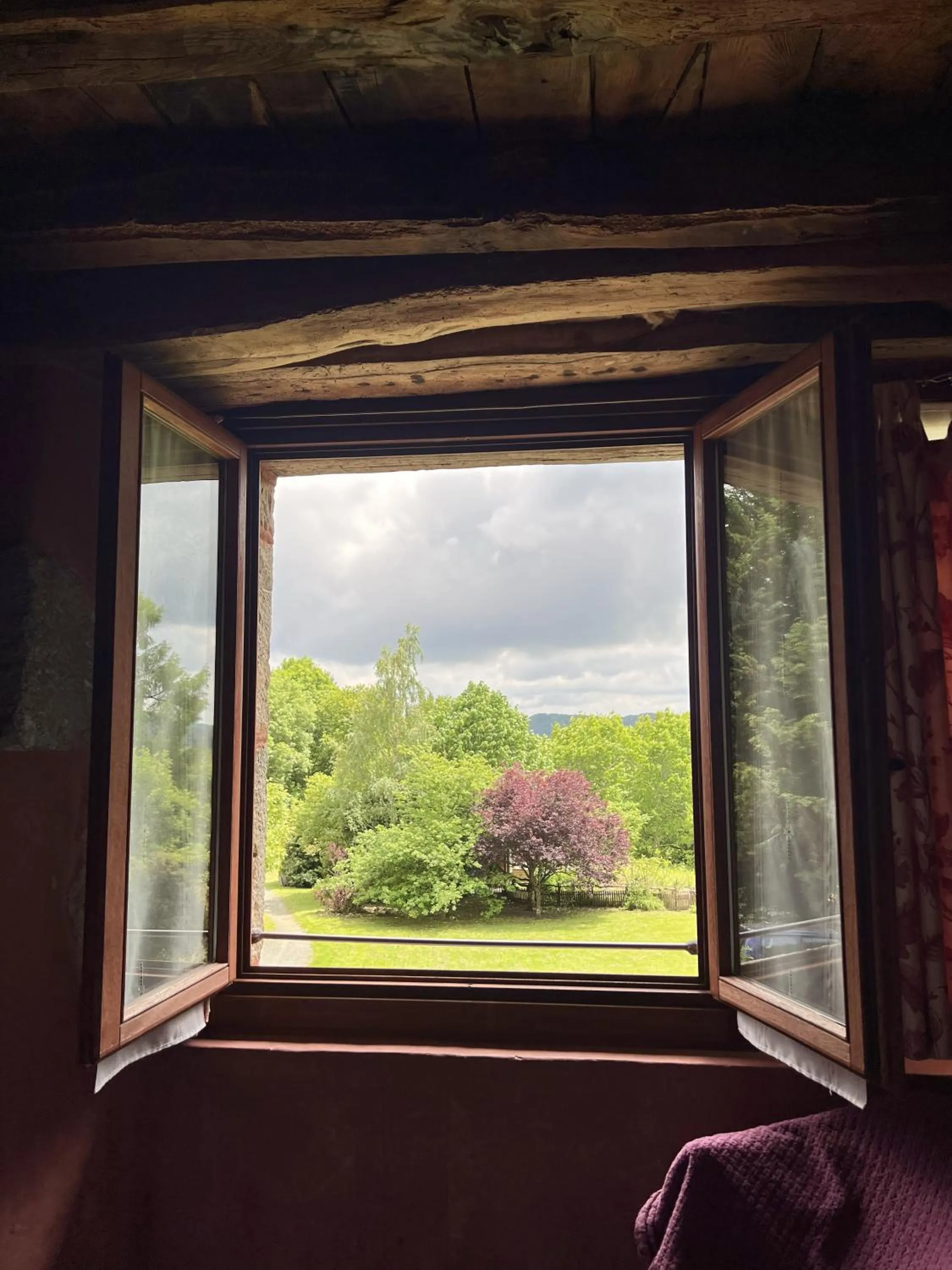Garden view in Casa Rural Ecológica Kaaño Etxea