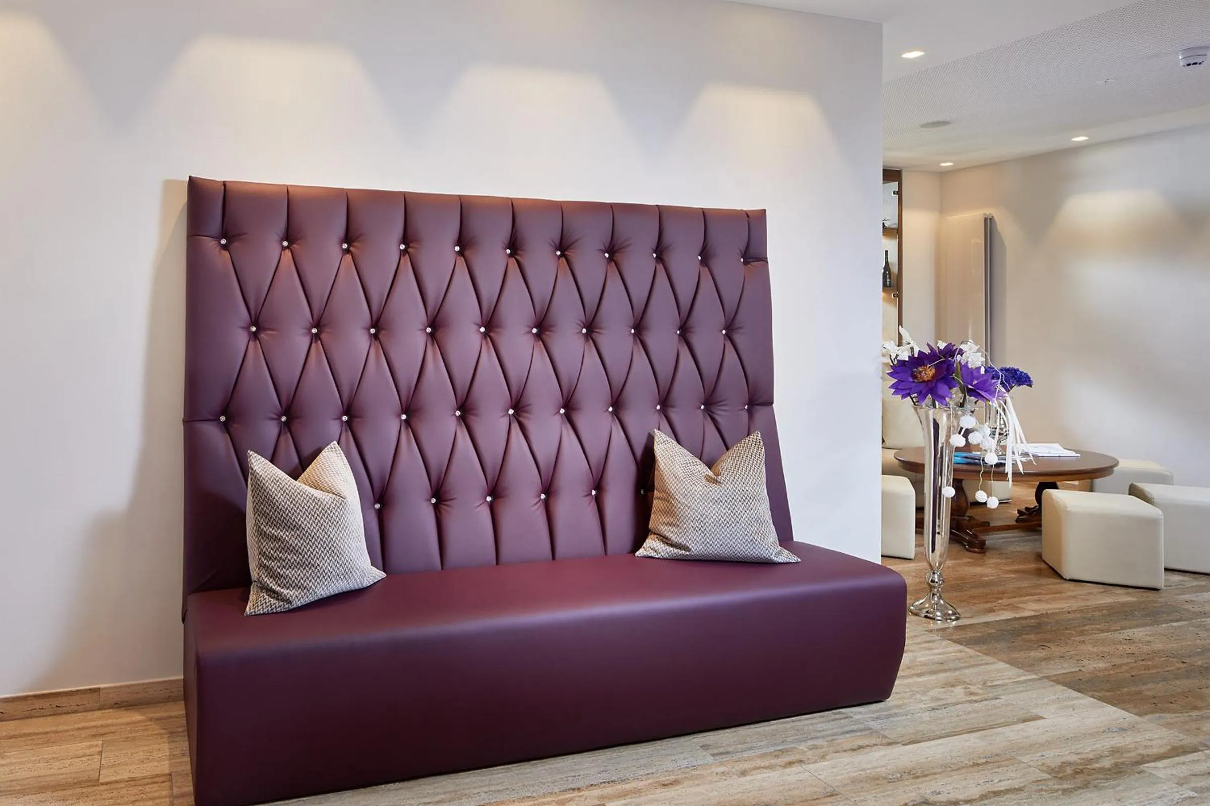 Lobby or reception in Hotel Barbarahof 4 stars Superior - Adults Only "soft" from 10 years - Skibus-stop