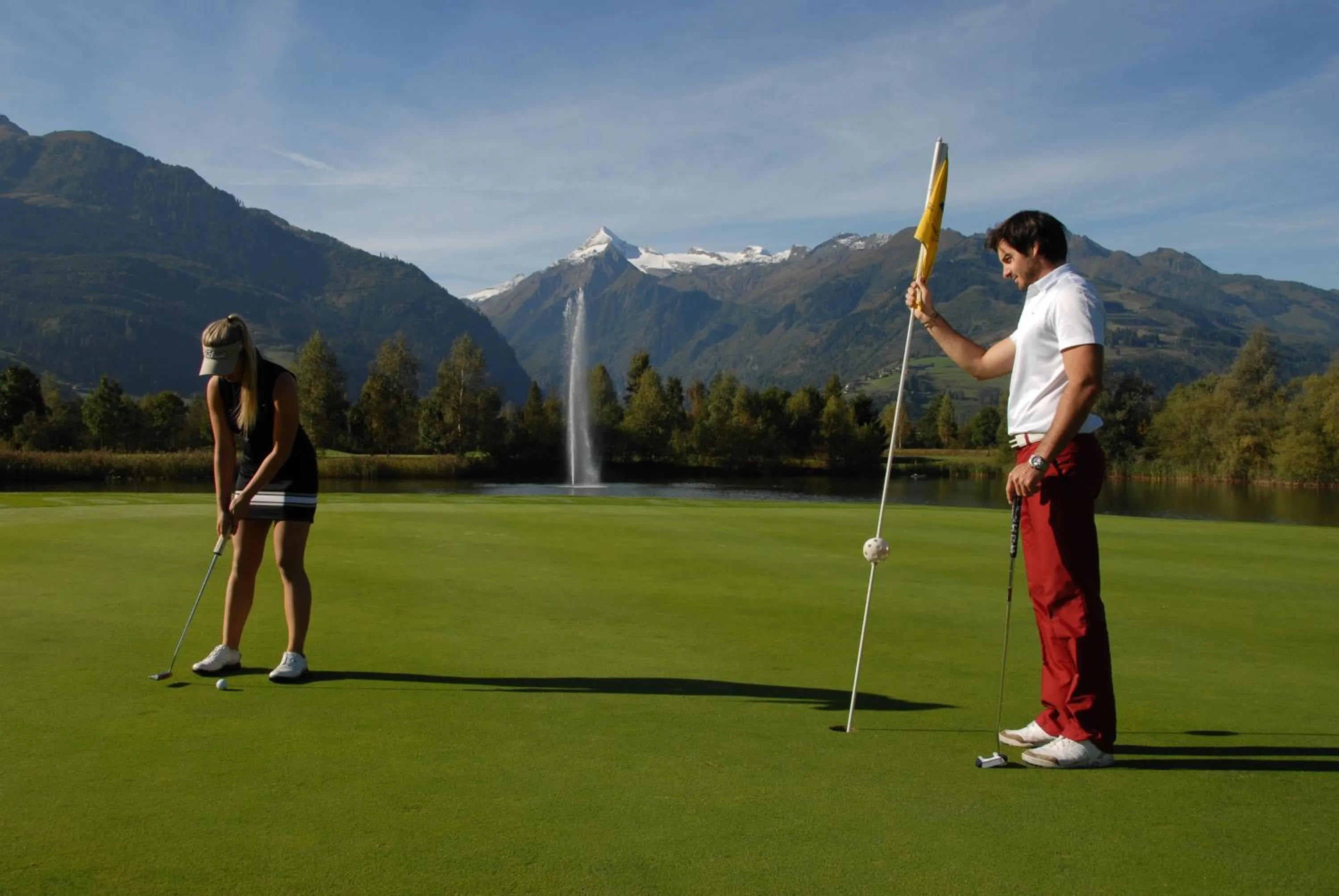 Golfcourse in Hotel Barbarahof 4 stars Superior - Adults Only "soft" from 10 years - Skibus-stop