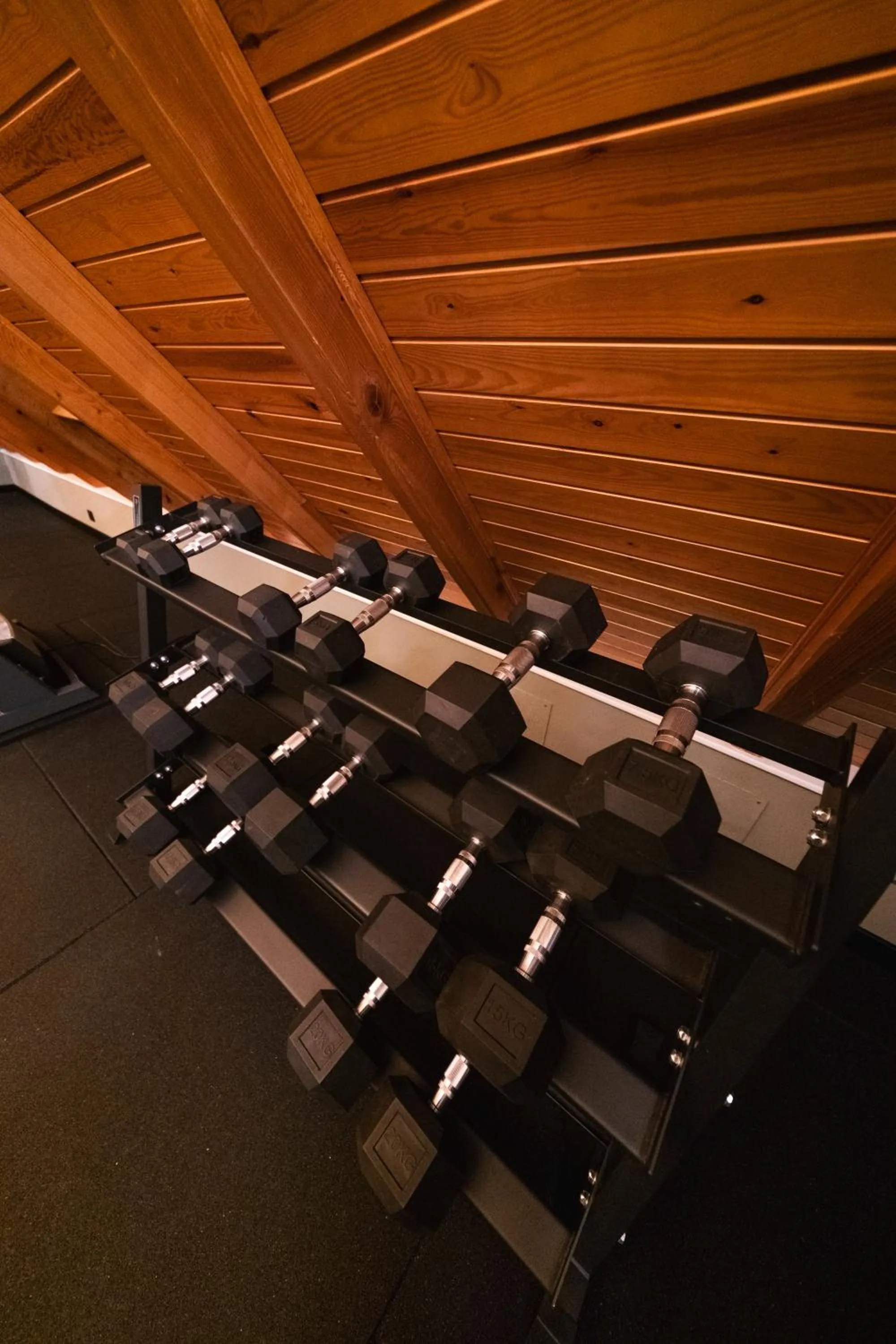 Fitness centre/facilities in Hotel Petit Lacreu