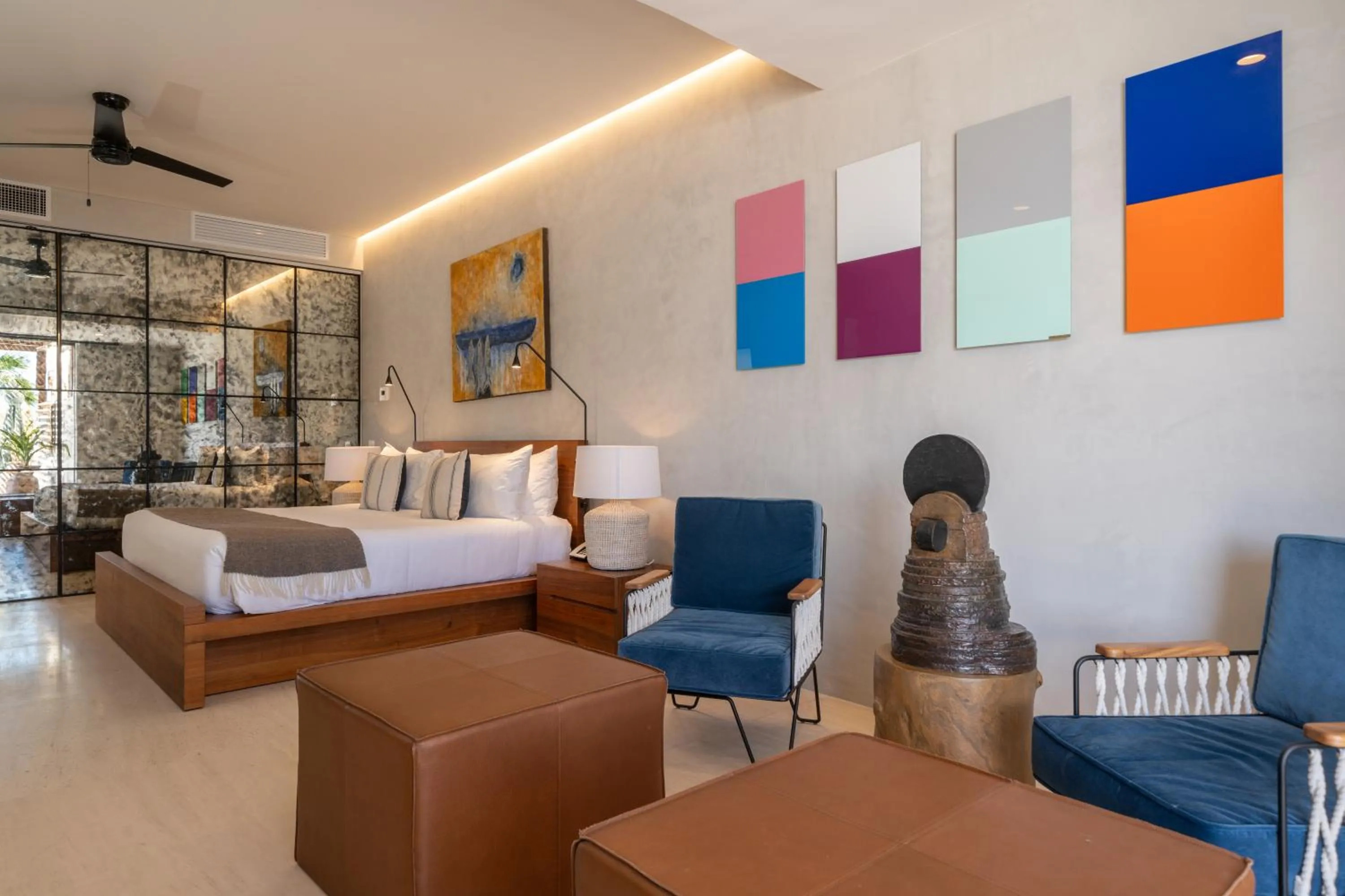 Seating area, Bed in 1 Homes Preview Cabo