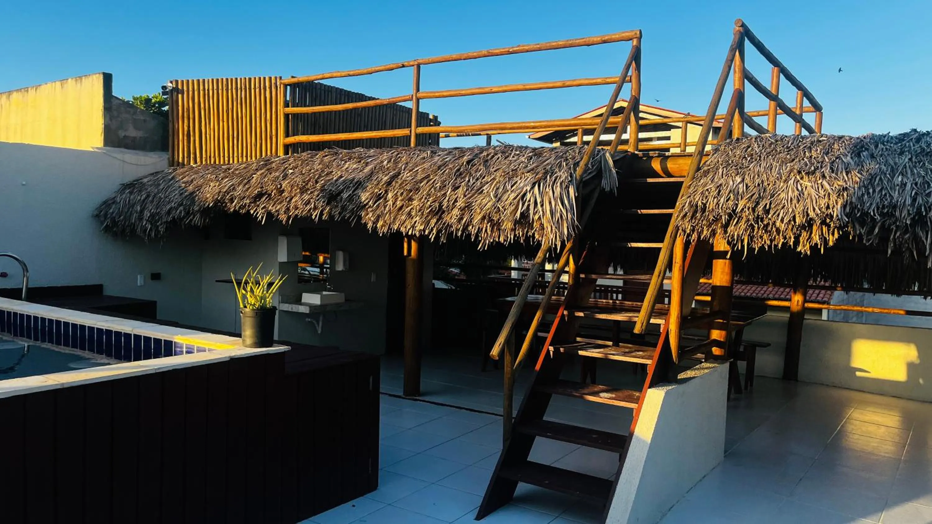 Patio in Pousada Maria do Lampião Jericoacoara- Antigo Jeri Vila Mini