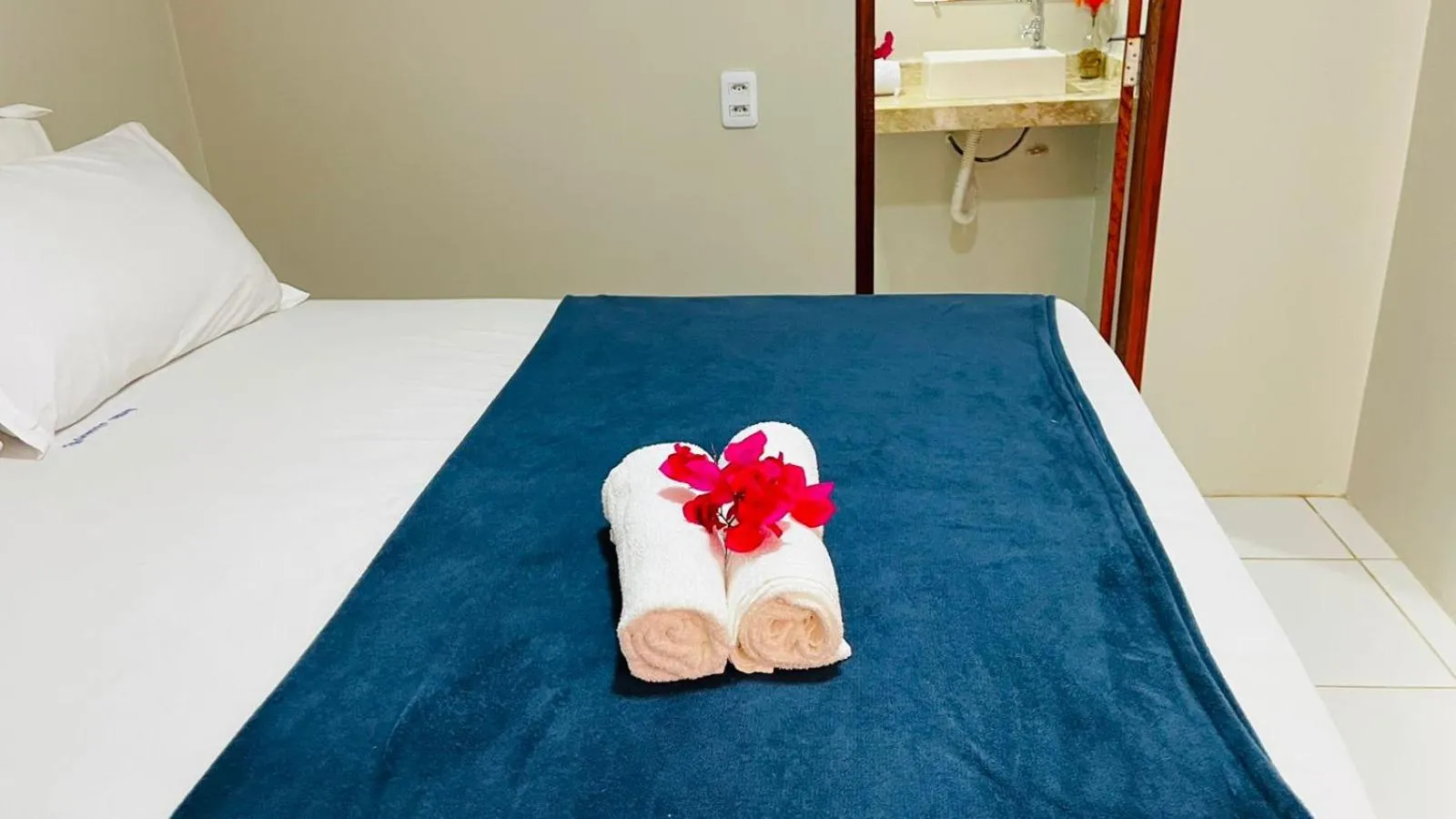 Bed in Pousada Maria do Lampião Jericoacoara- Antigo Jeri Vila Mini