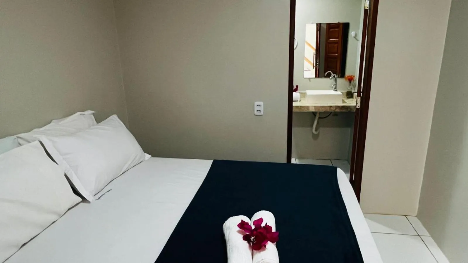 Bed in Pousada Maria do Lampião Jericoacoara- Antigo Jeri Vila Mini