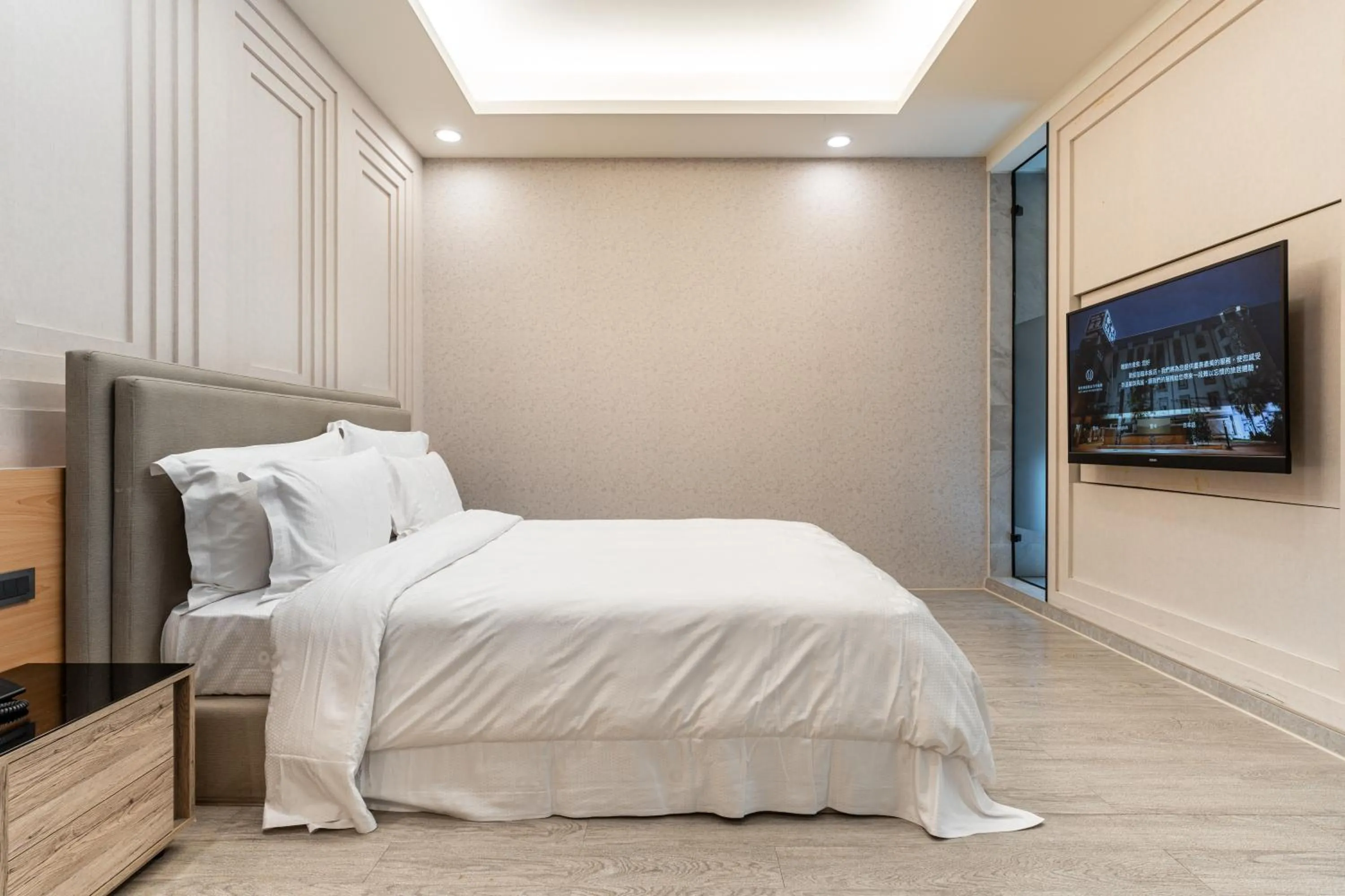 Bed in OHYA Chain Boutique Motel-Yongkang