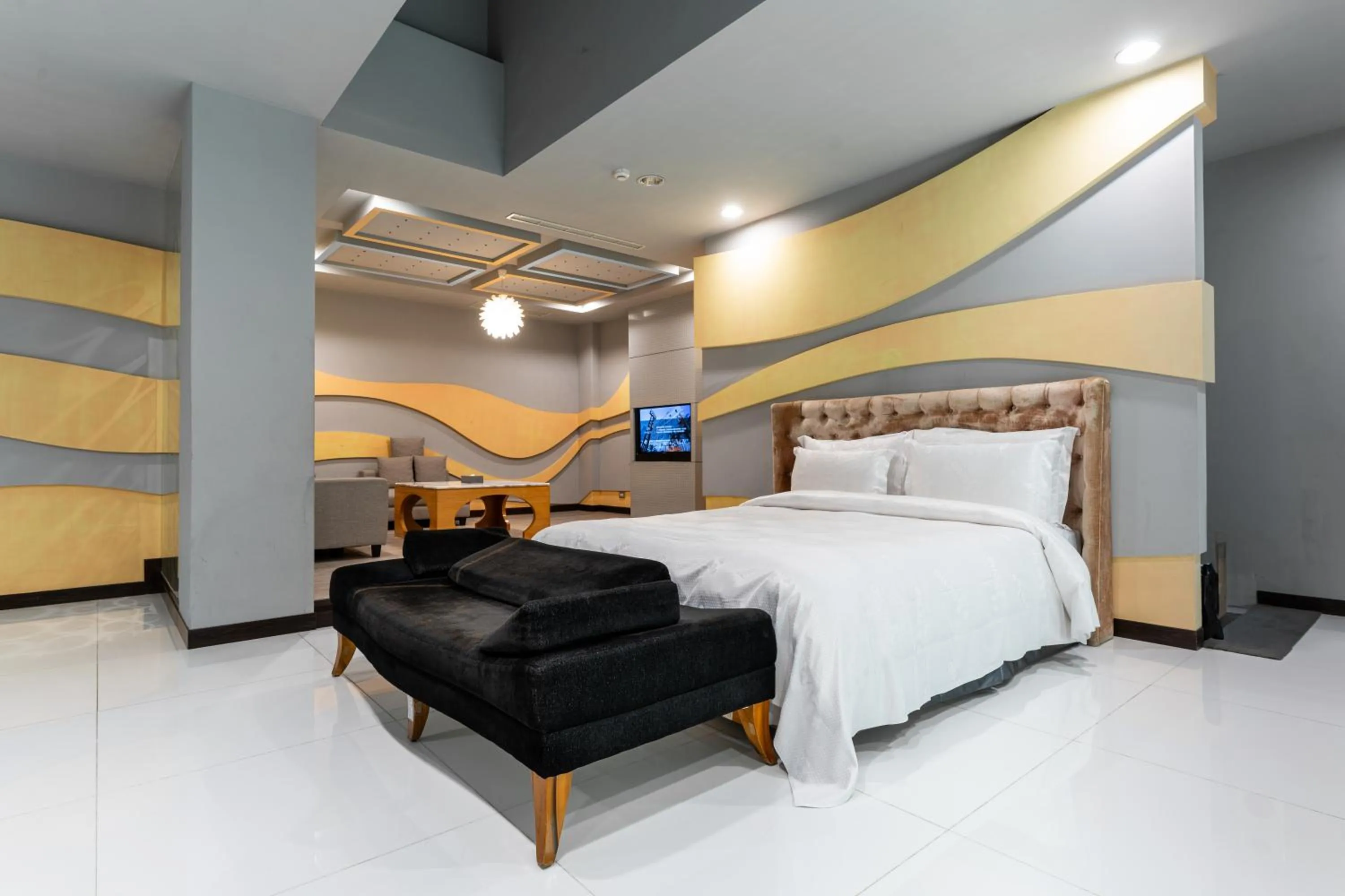 Bed in OHYA Chain Boutique Motel-Xinying