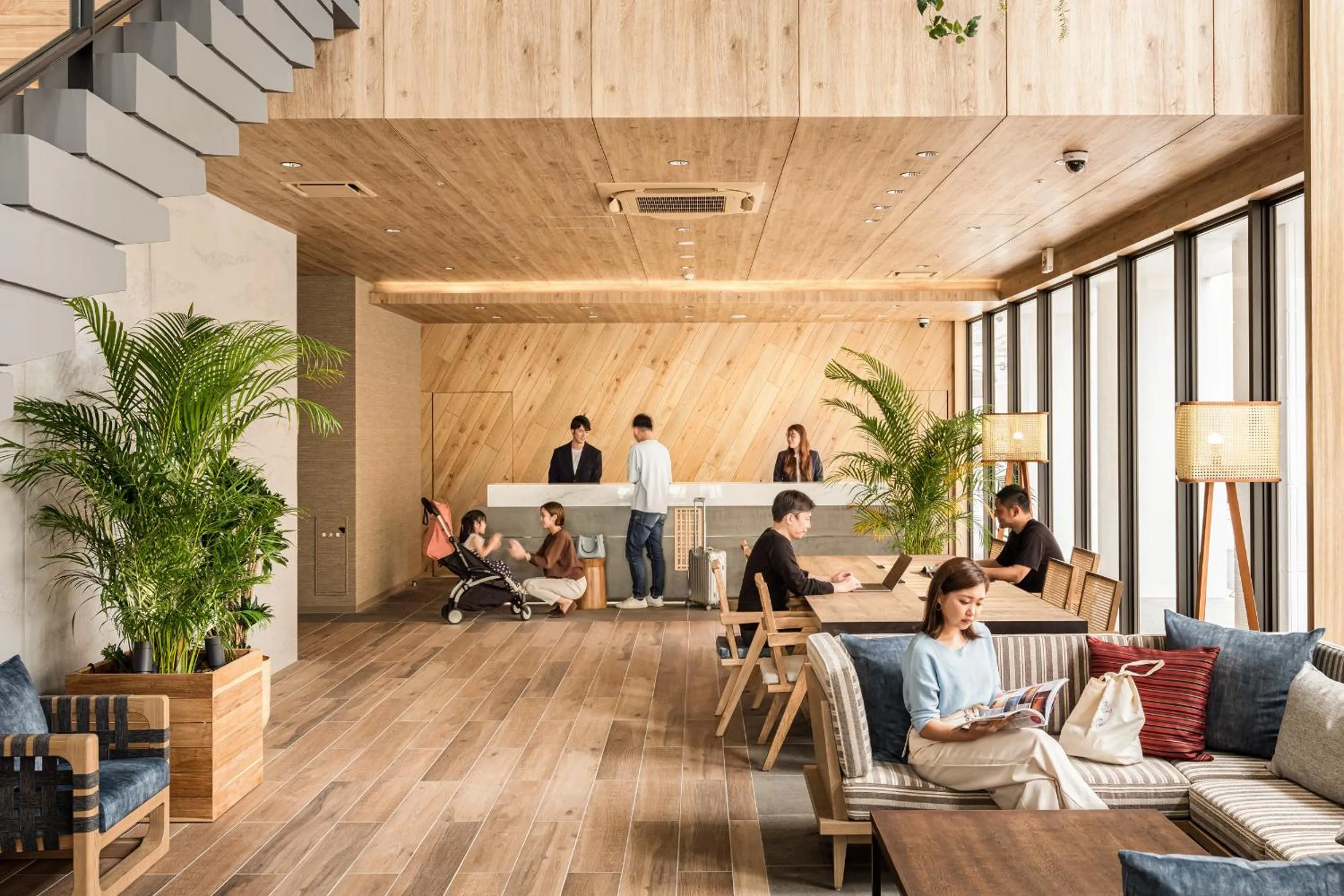 Lobby or reception in Nest Hotel Naha Kumoji