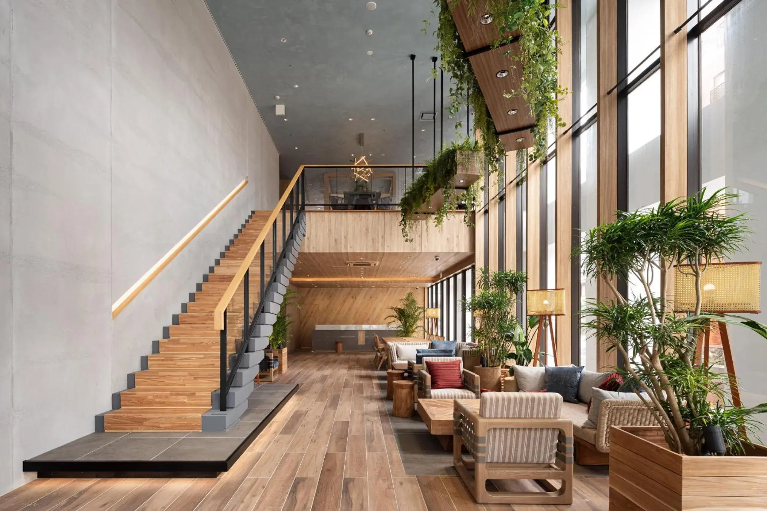 Lobby or reception in Nest Hotel Naha Kumoji Lobby or reception in Nest Hotel Naha Kumoji