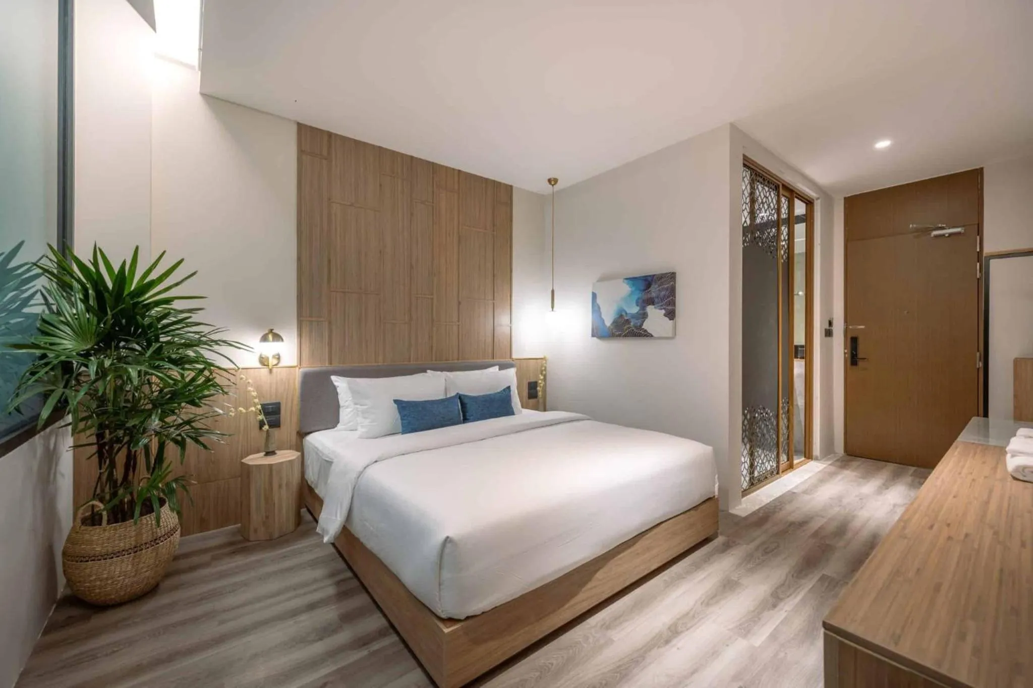 Bed in SHAN Villas Sukhumvit ฌานวิลล่า สุขุมวิท