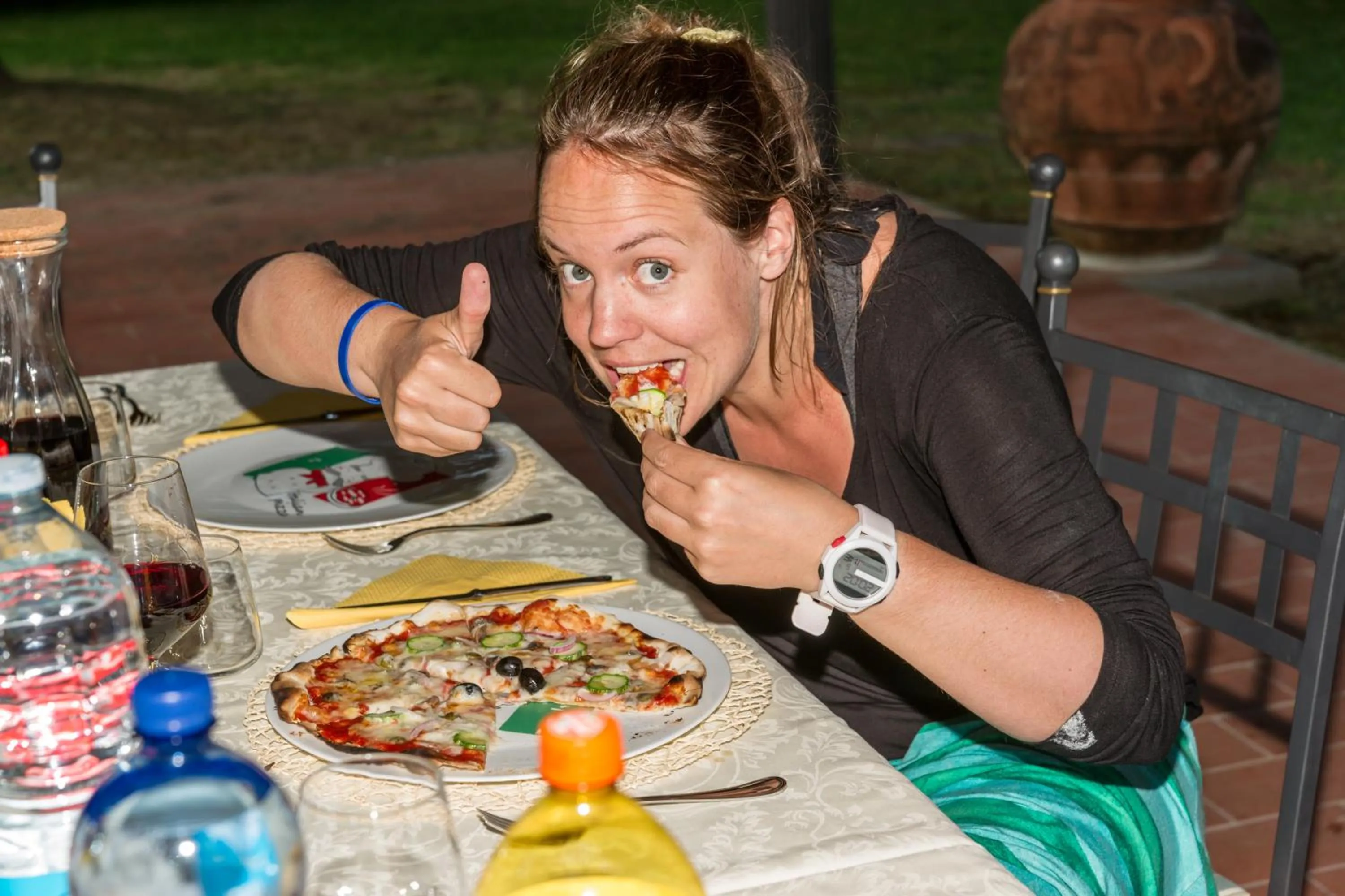Evening entertainment in Villa Colombai