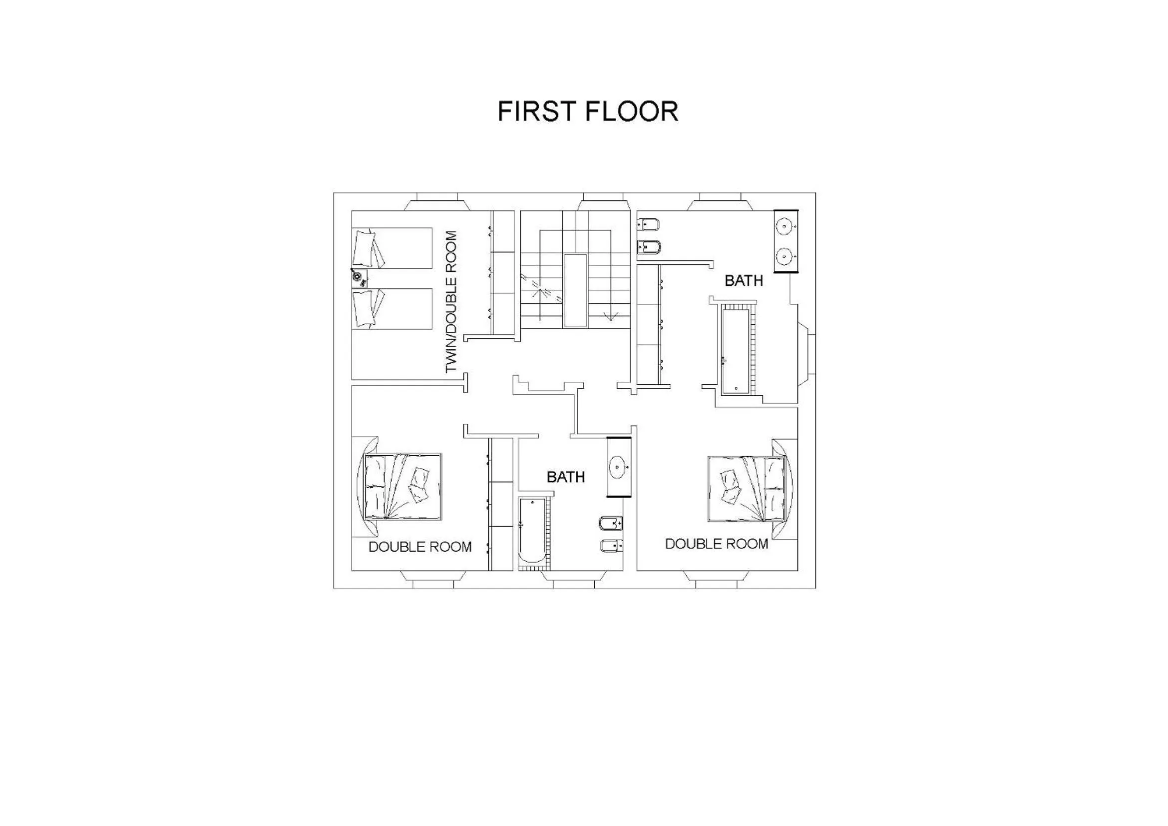 Bathroom in Villa Colombai