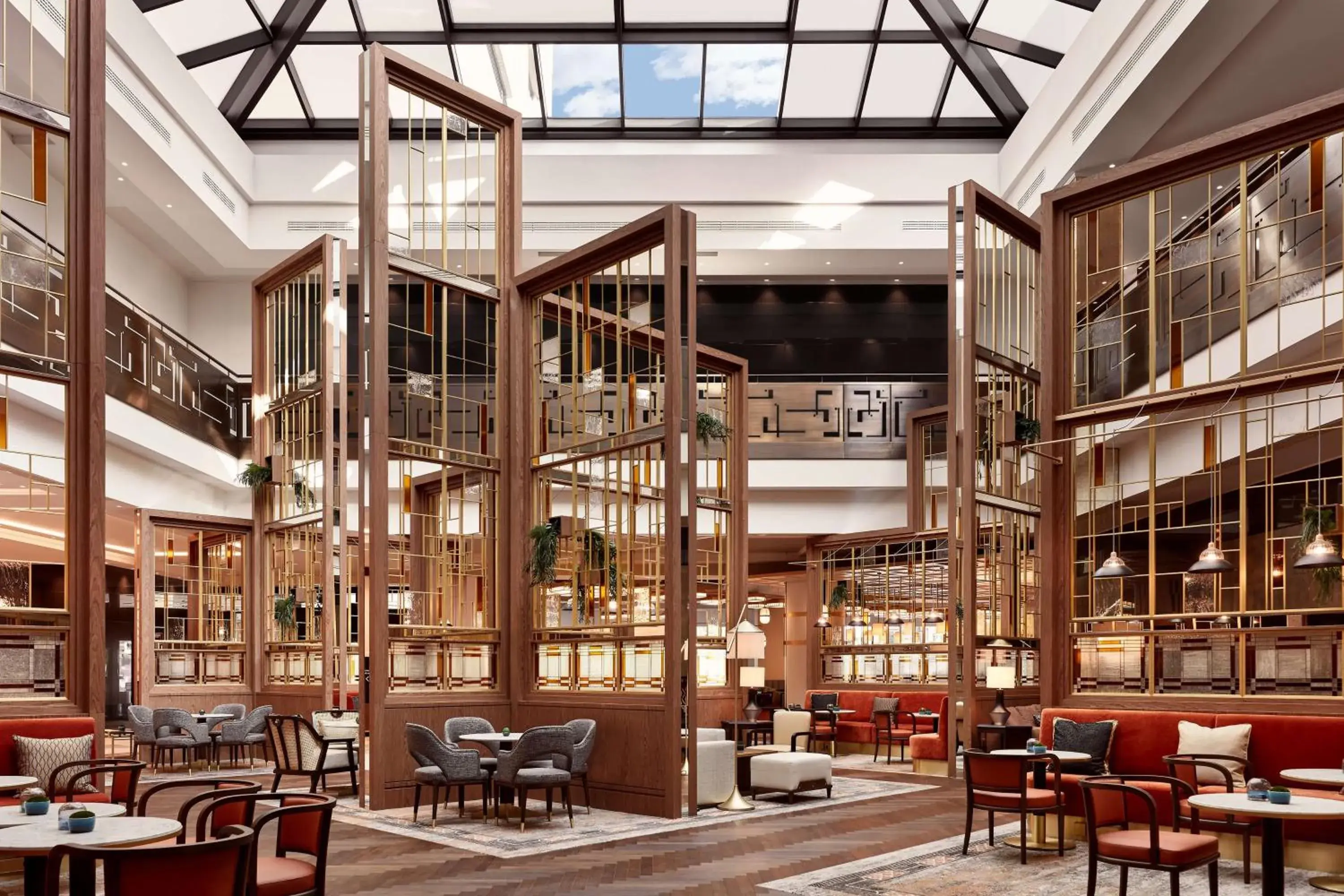 Lobby or reception in Hilton Vienna Park Lobby or reception in Hilton Vienna Park