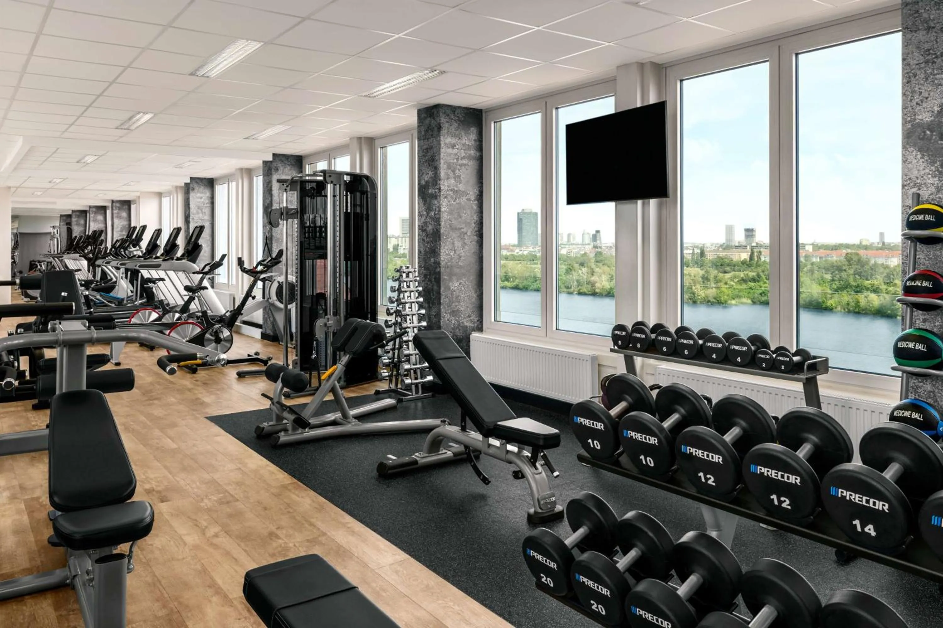 Fitness centre/facilities in Hilton Vienna Waterfront