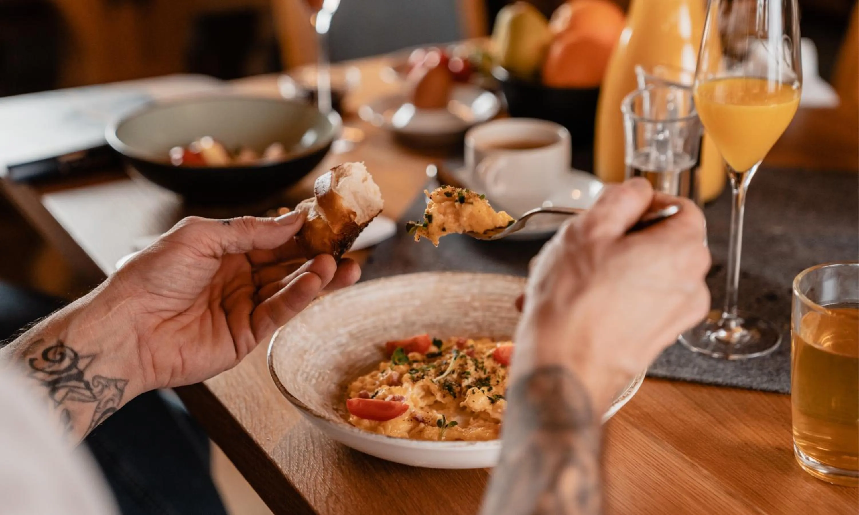 Food and drinks in Hotel Glücksschmiede - Hinterglemm