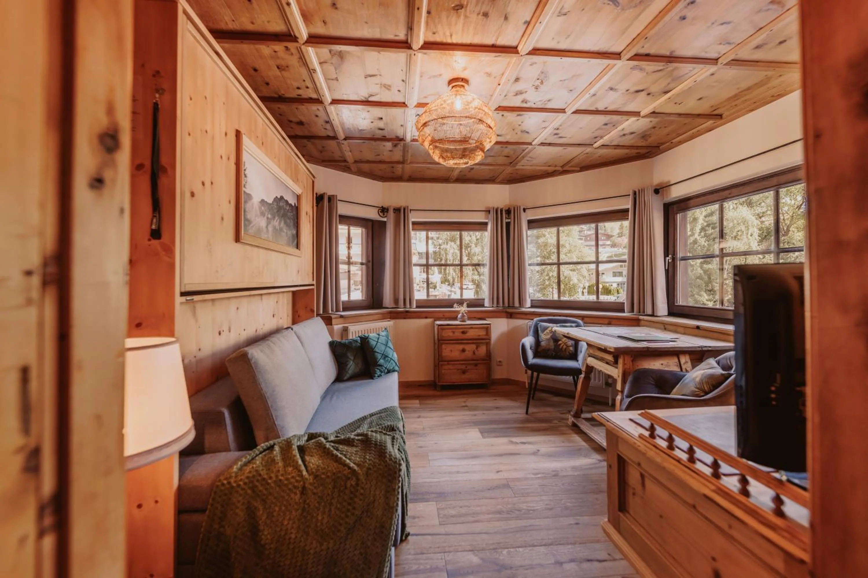 Living room in Hotel Glücksschmiede - Hinterglemm