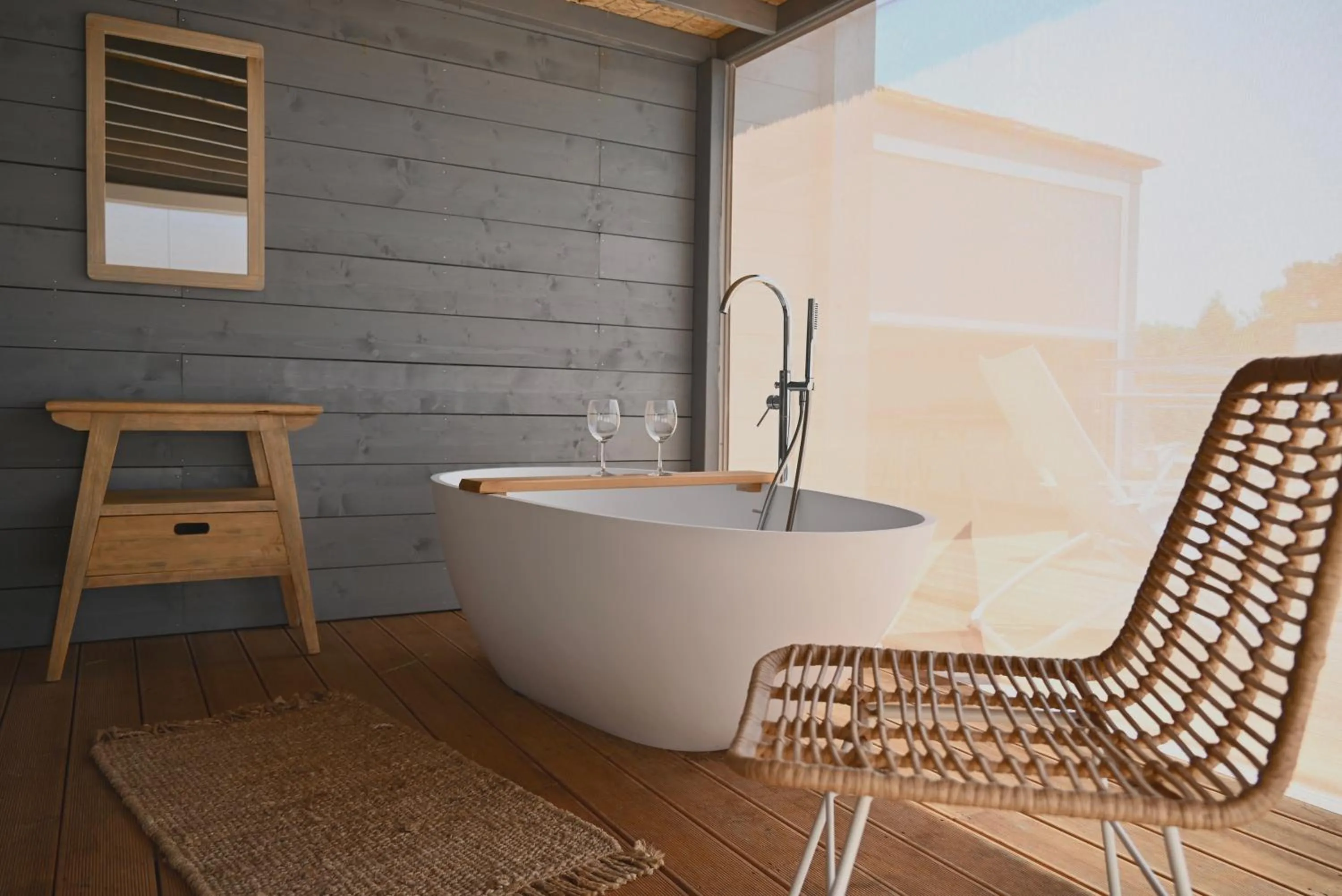 Balcony/Terrace in Lodges de Camargue