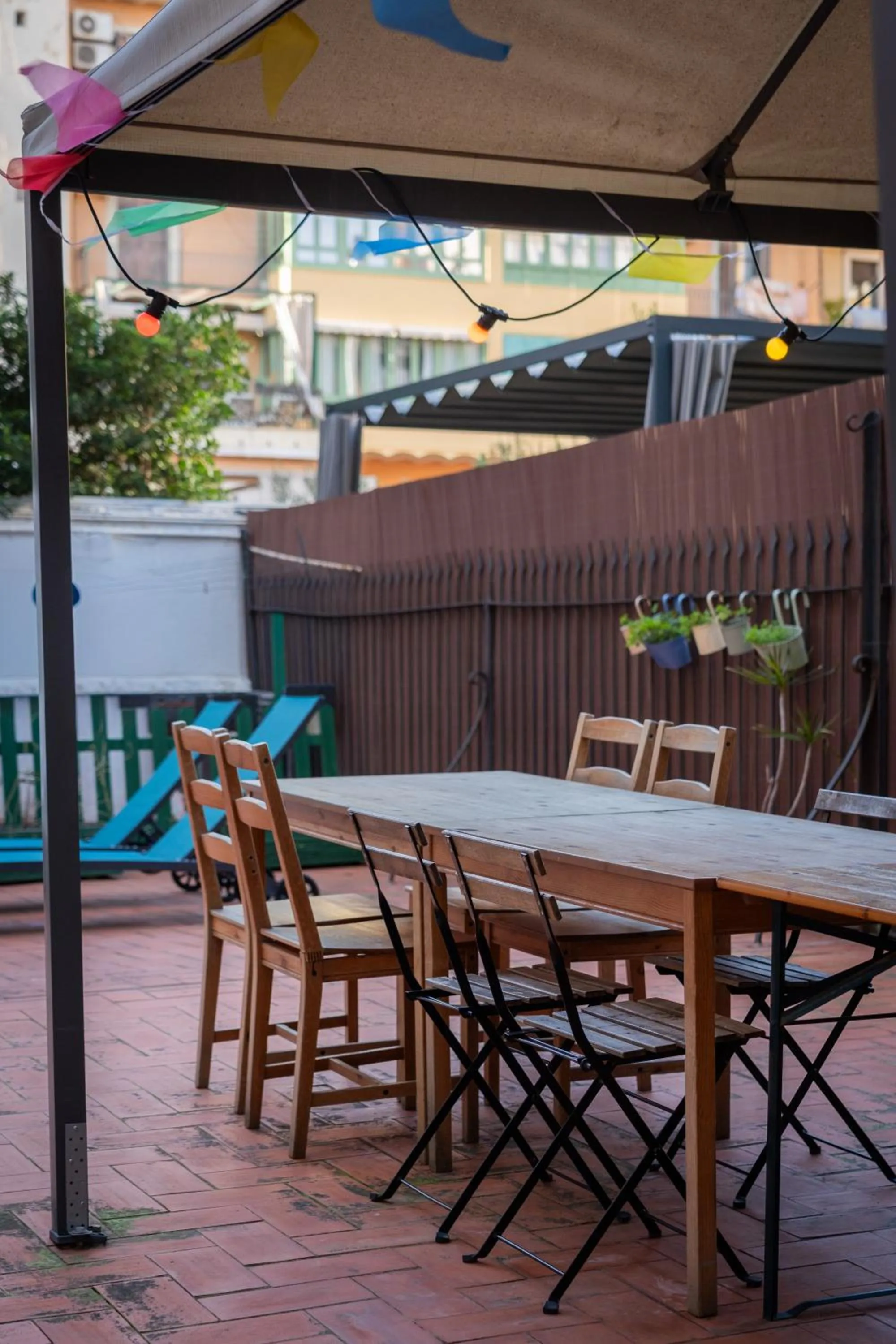 Patio in Soul Backpackers Barcelona