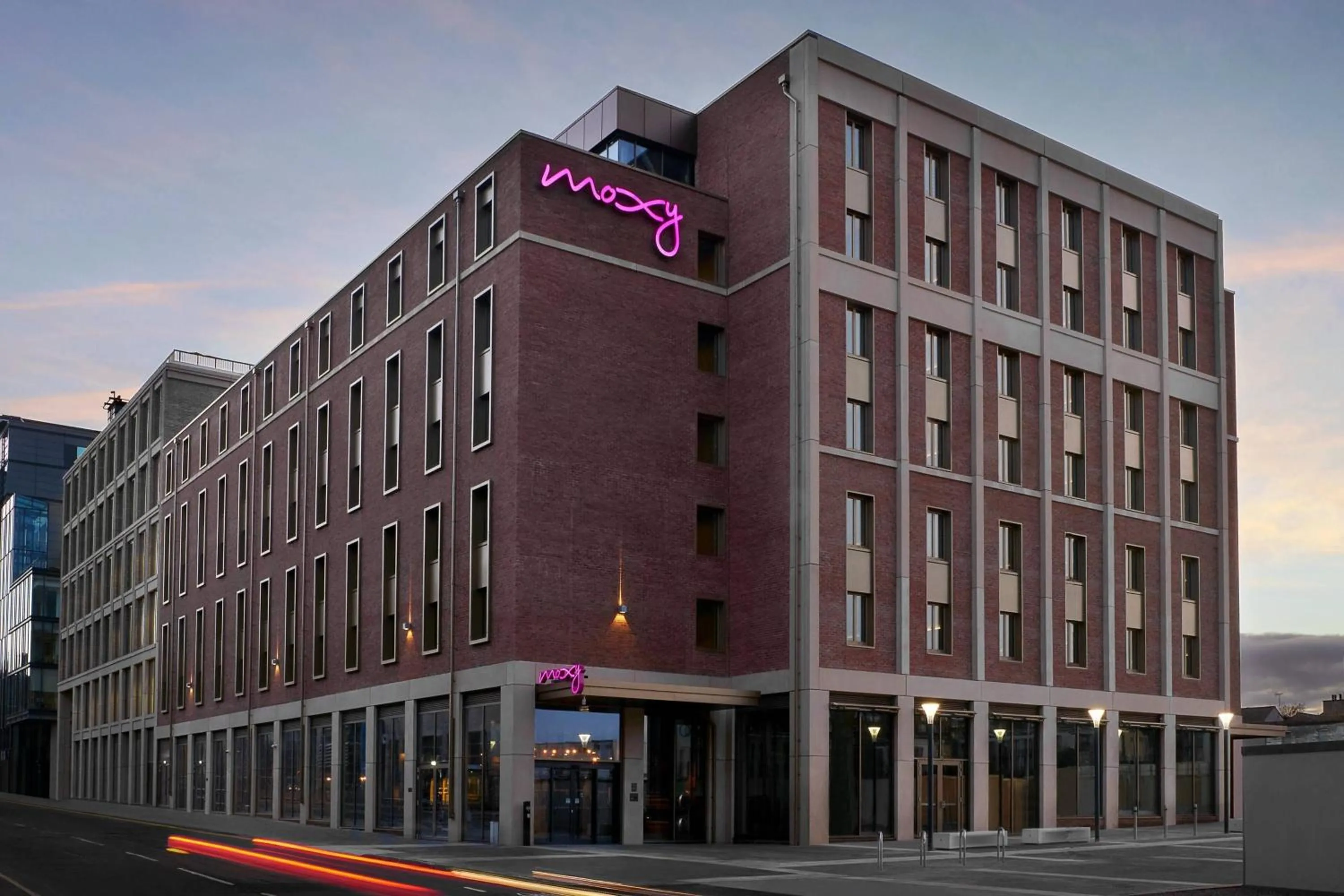 Property building in Moxy Edinburgh Fountainbridge