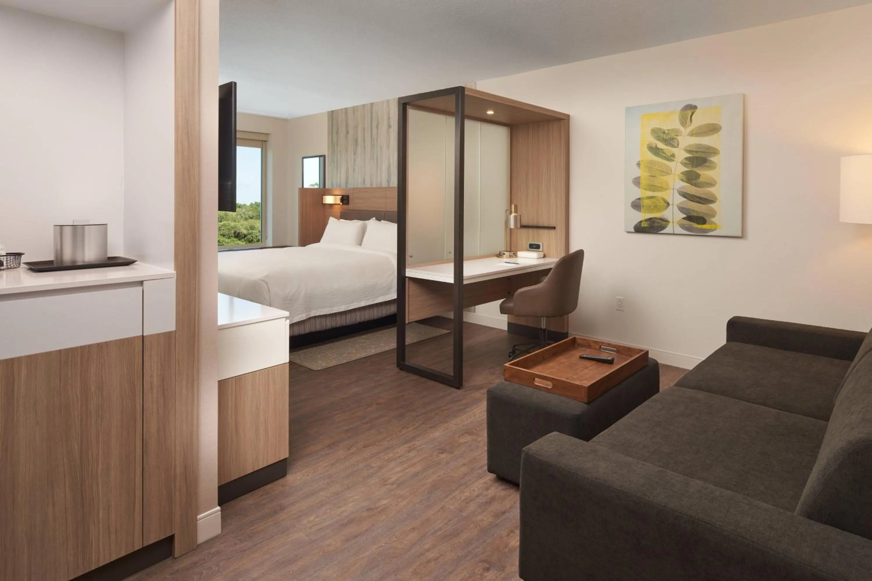 Photo of the whole room, Bed in SpringHill Suites by Marriott Orlando Lake Nona