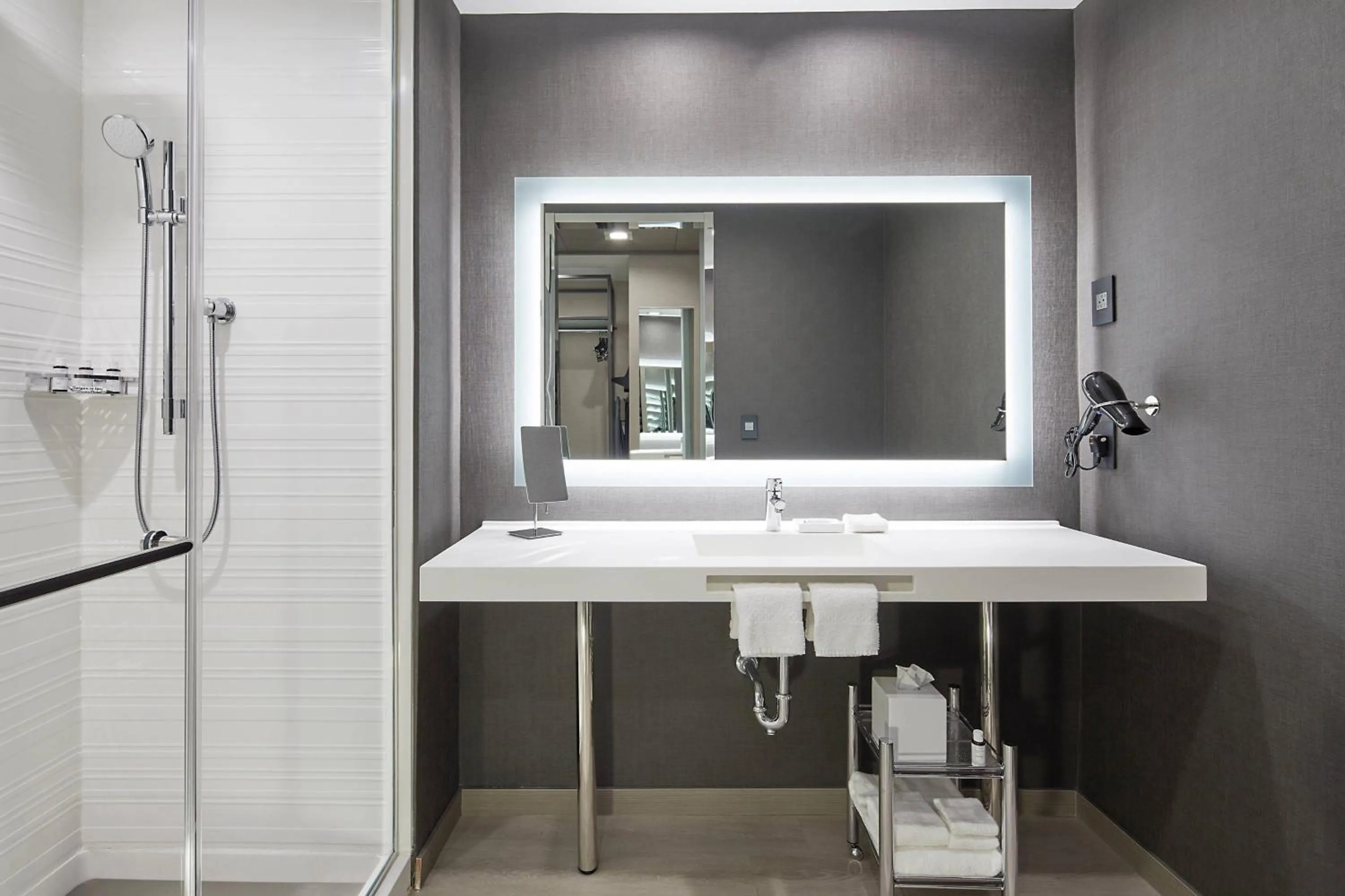 Bathroom in AC Hotel by Marriott Tuscaloosa Downtown