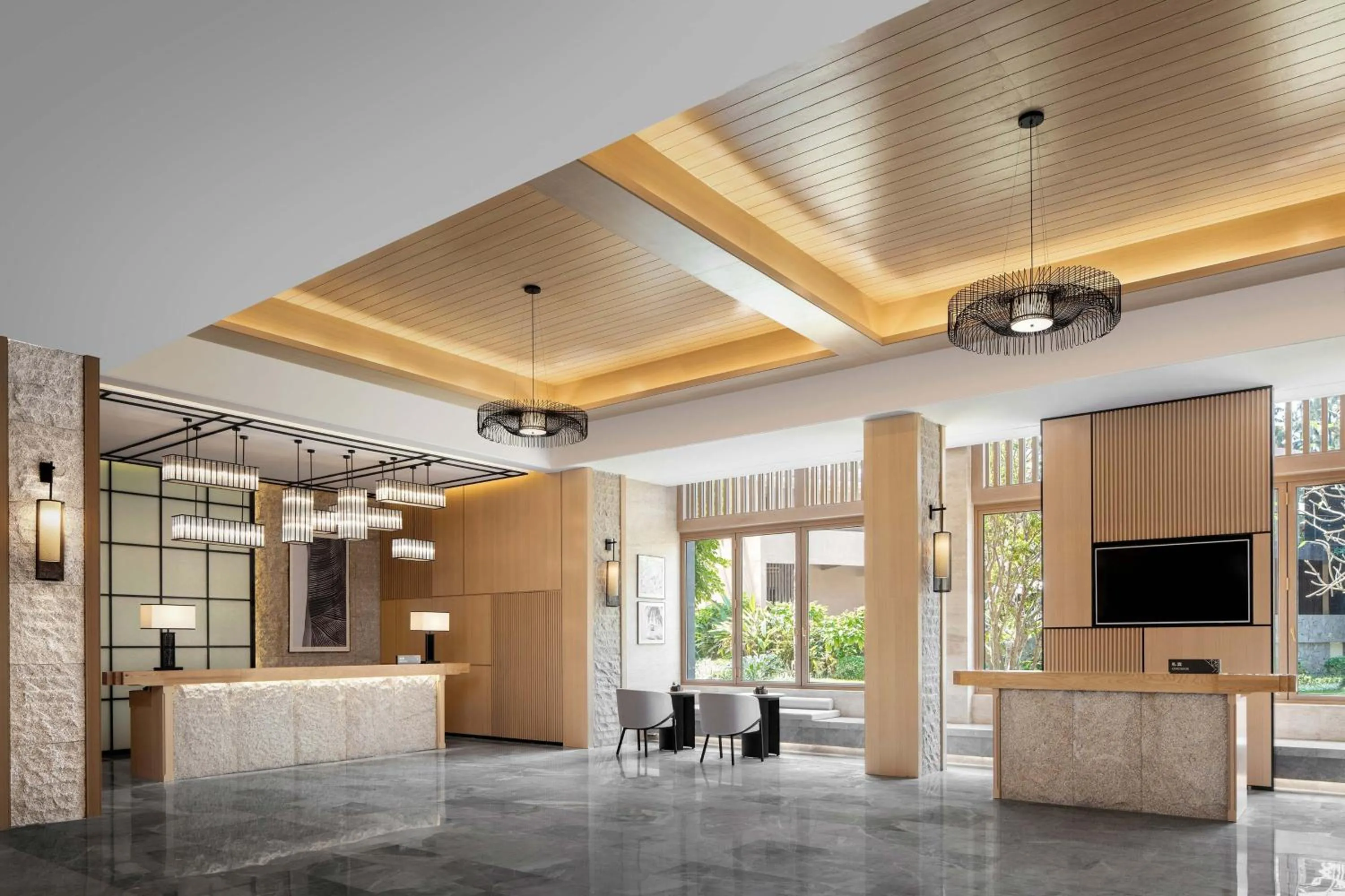 Lobby or reception in Sheraton Maoming Romantic Beach Resort