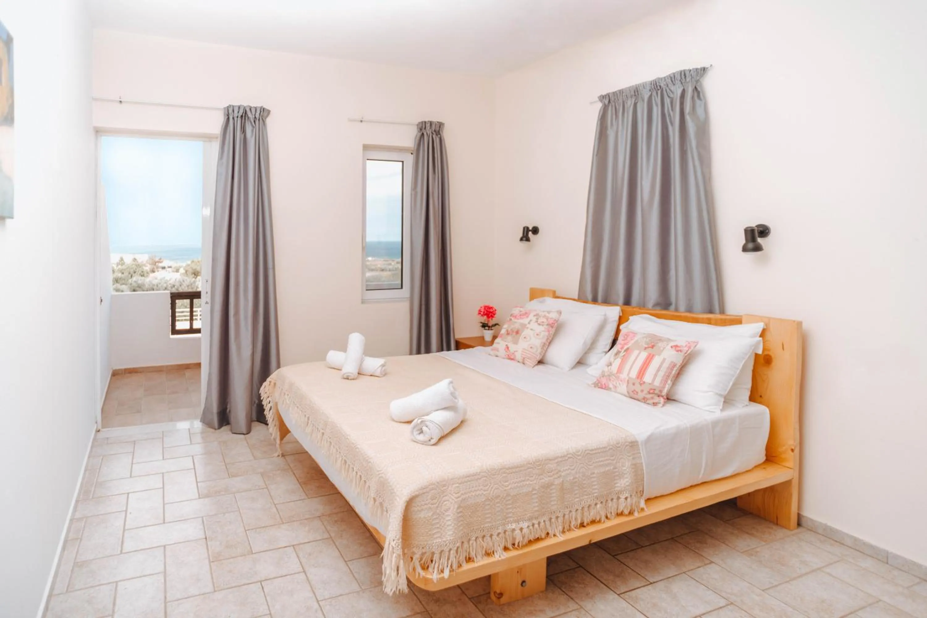 Bedroom, Bed in Aegean Apartments