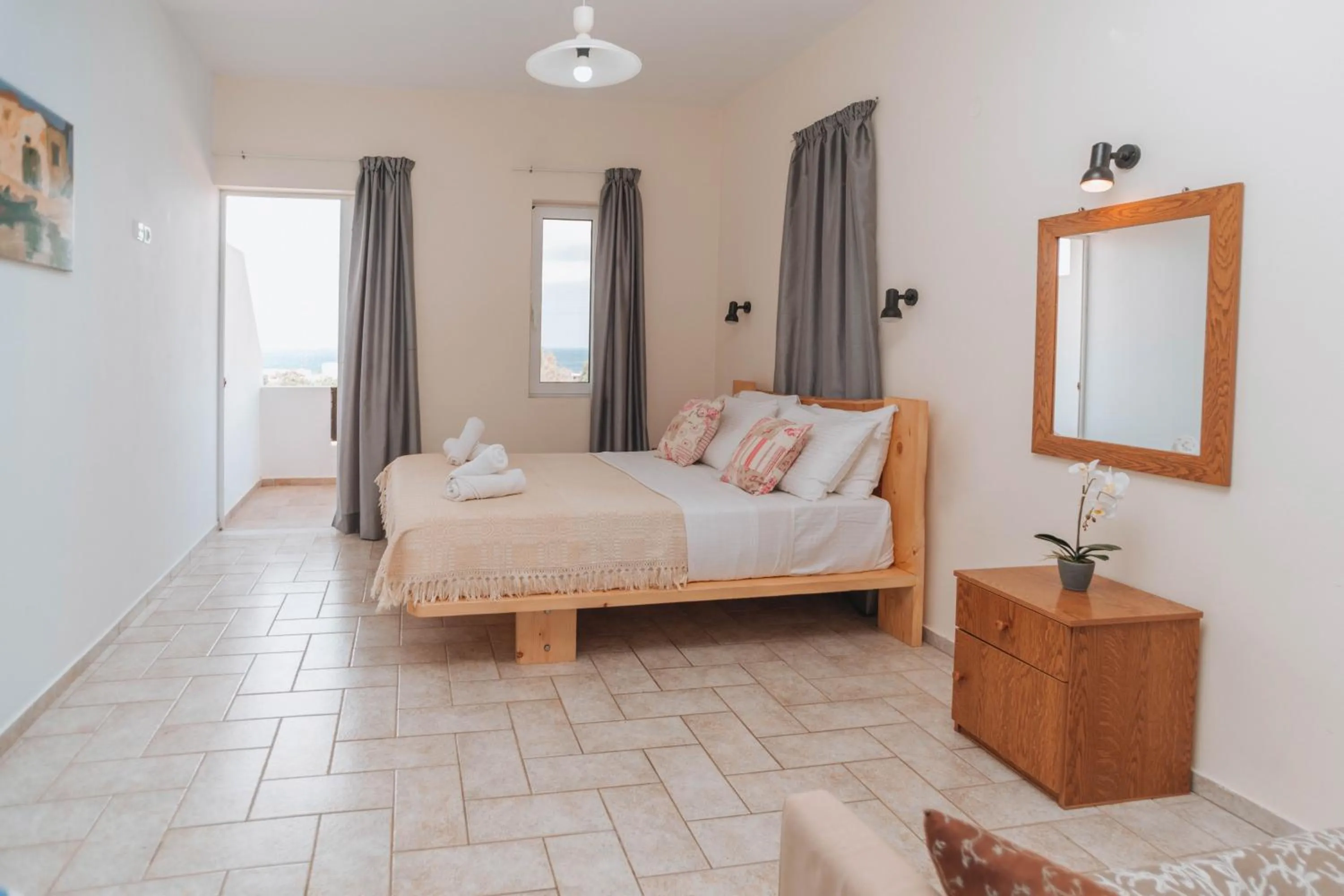 Bedroom, Bed in Aegean Apartments