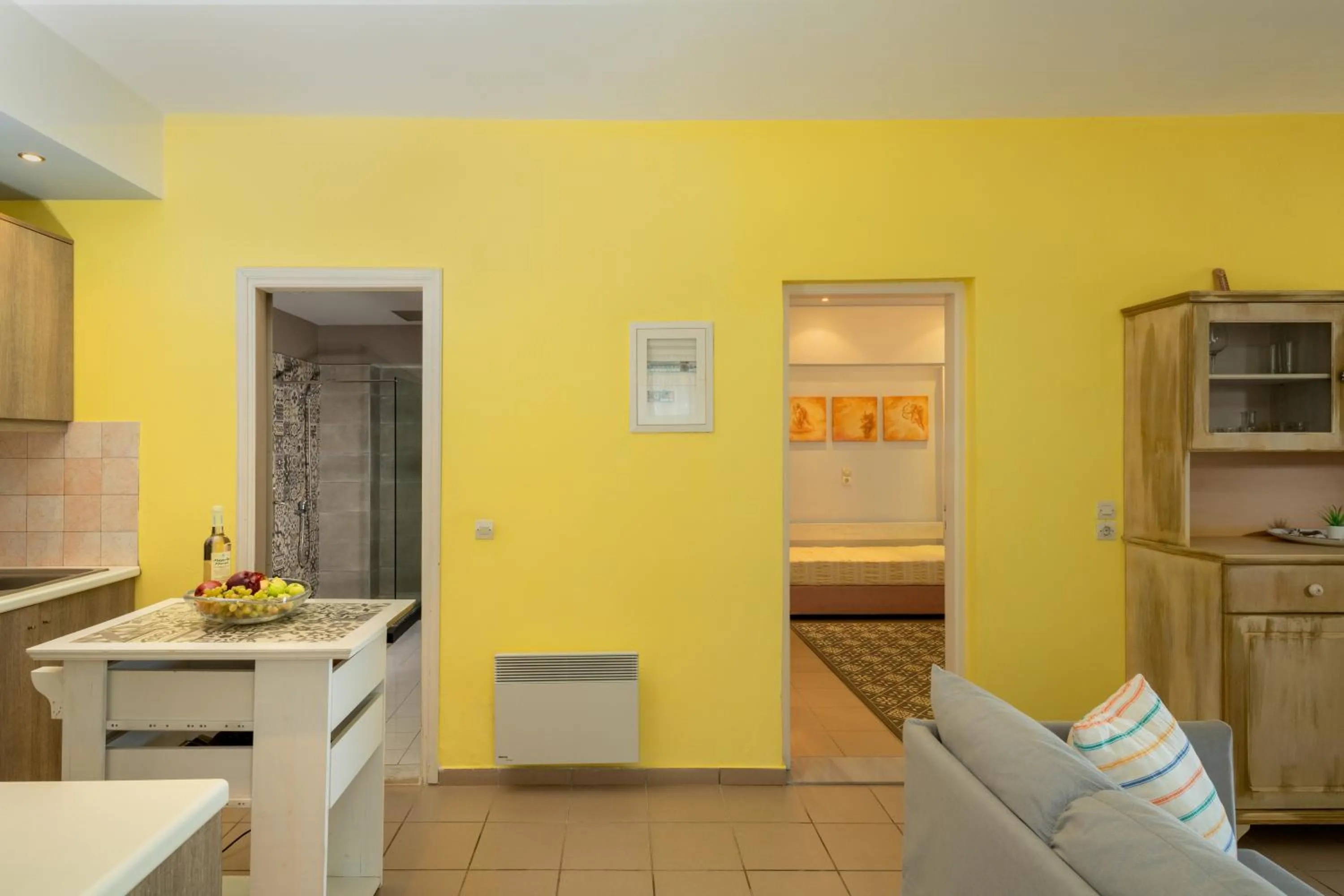 Living room in Aegean Apartments