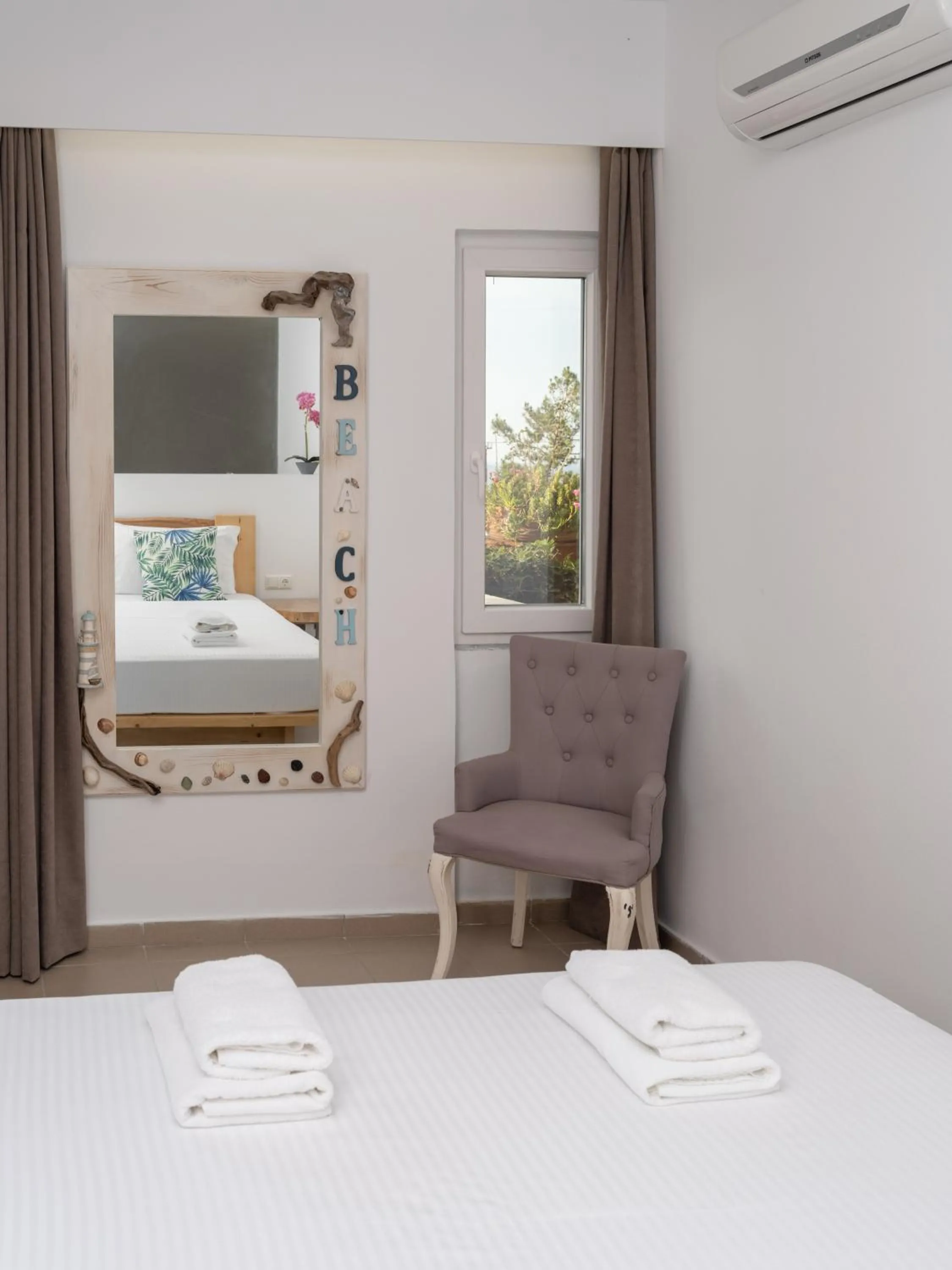 towels, Bed in Aegean Apartments