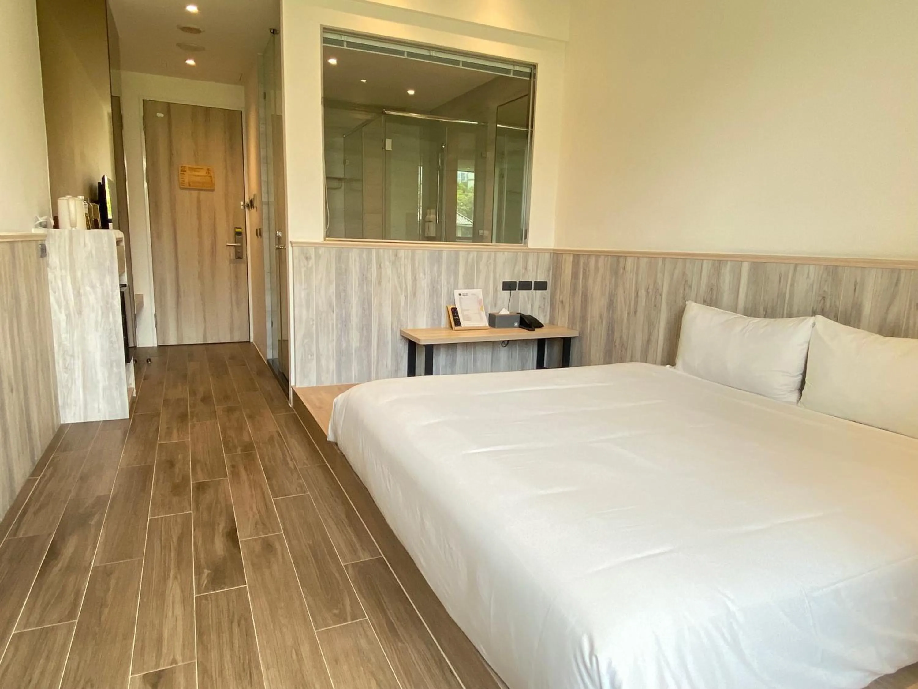 Photo of the whole room, Bed in Shineworld 11