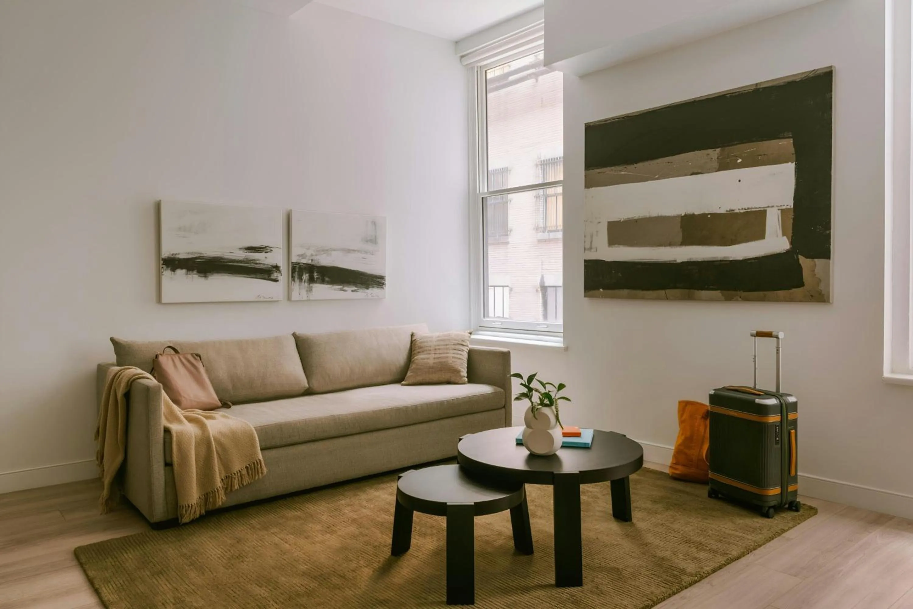 Living room in Sonder by Marriott Bonvoy The Witherspoon Apartments Center City