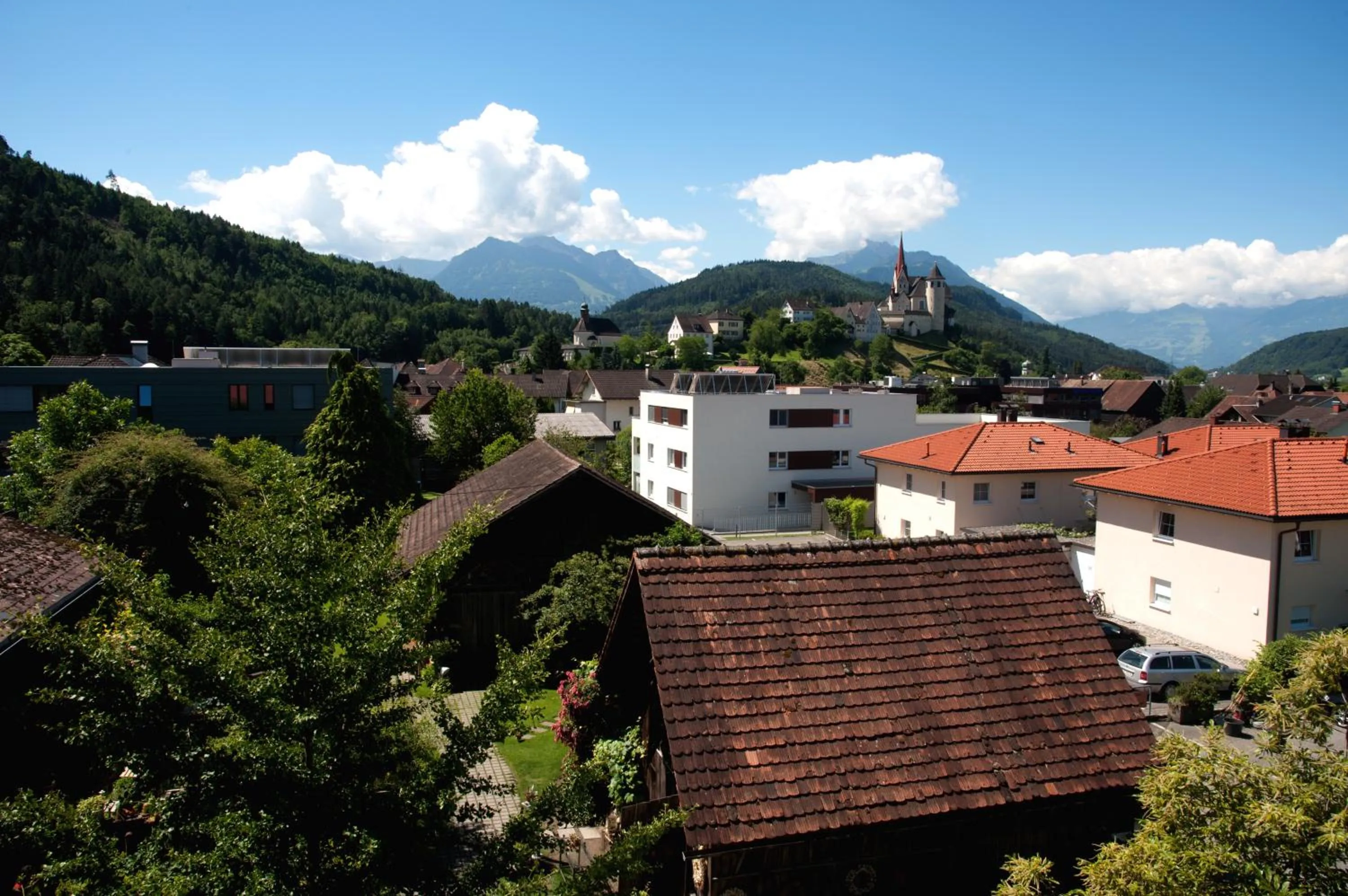 Garden view in Hotel Restaurant Mohren