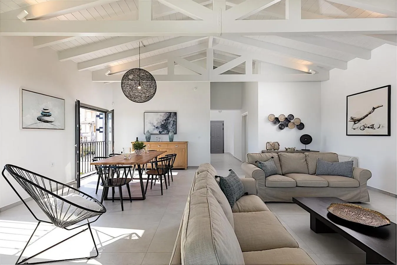 Living room in Villa Giem