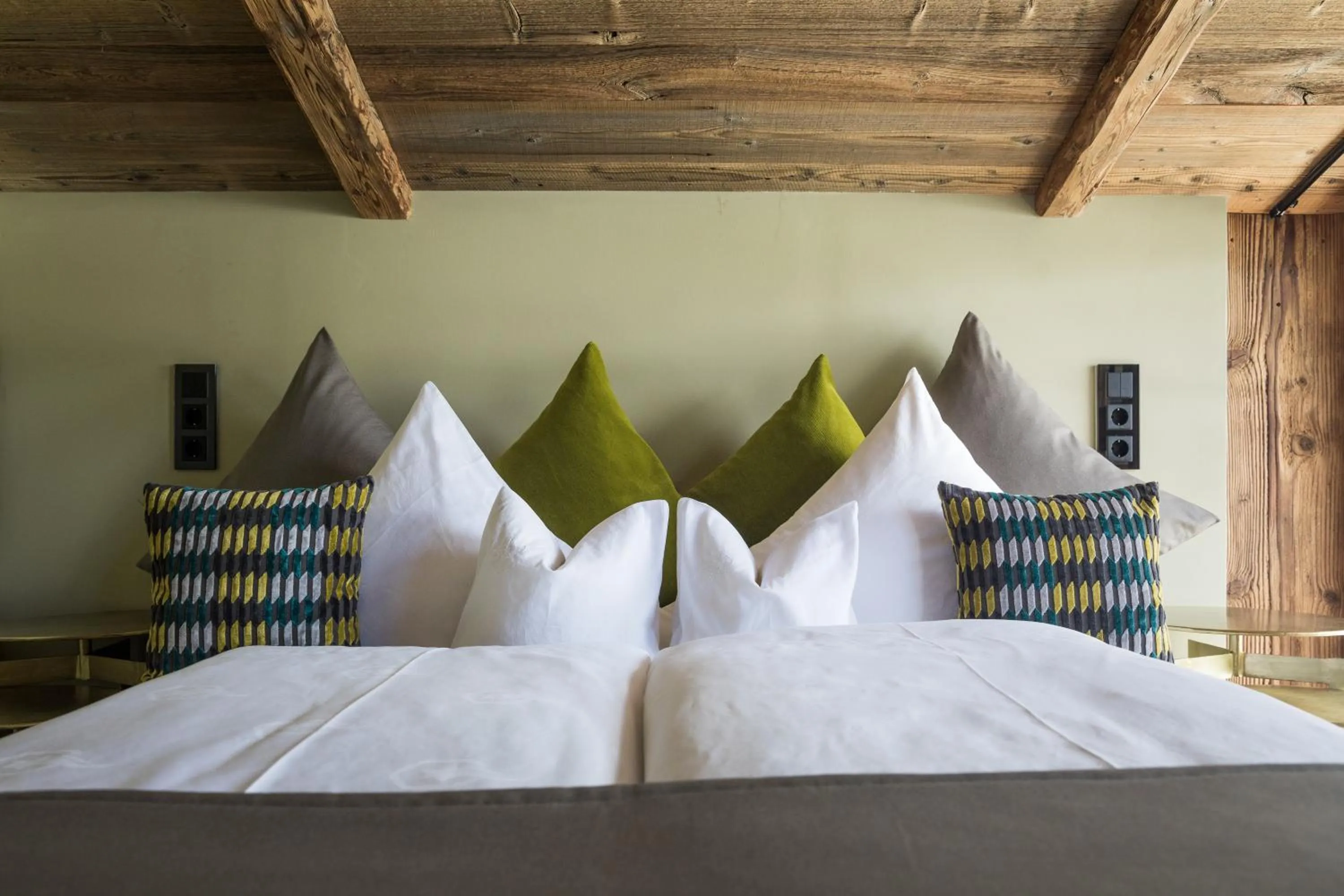 Bed in Raffl's Tyrol Hotel