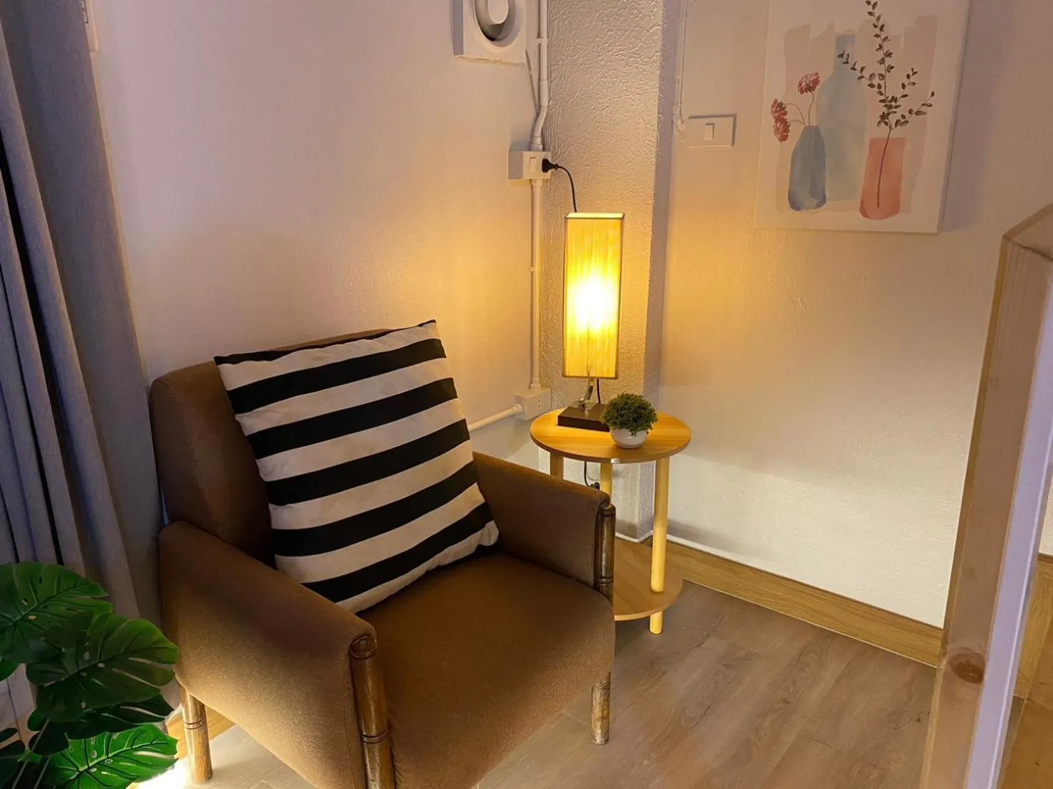 Seating area in My Way Hostel Chiang Mai