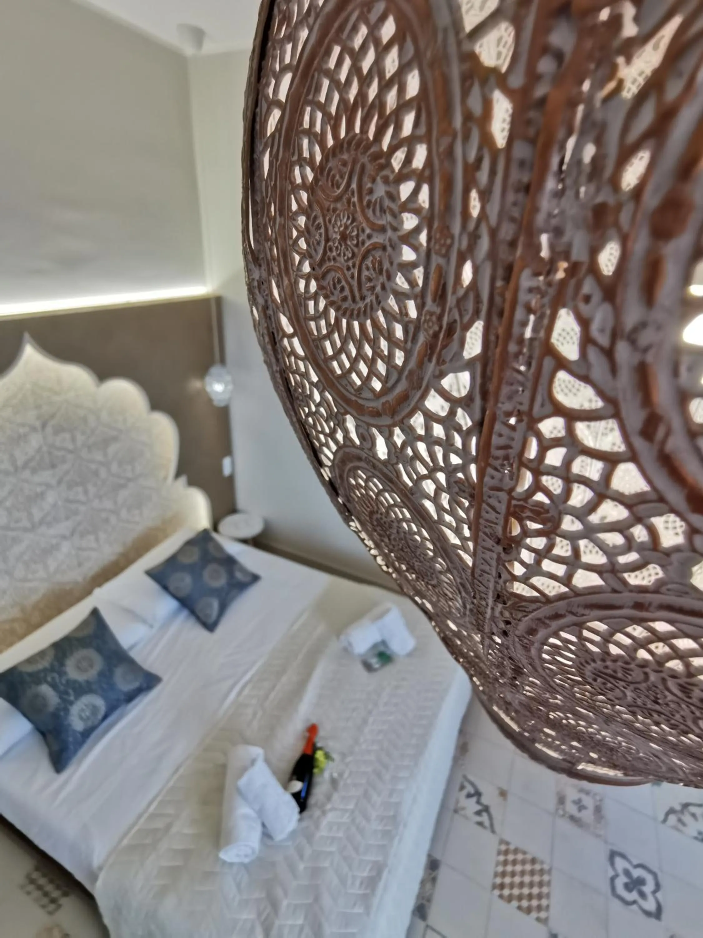 View (from property/room), Bed in Made in Sicily Santa Tecla