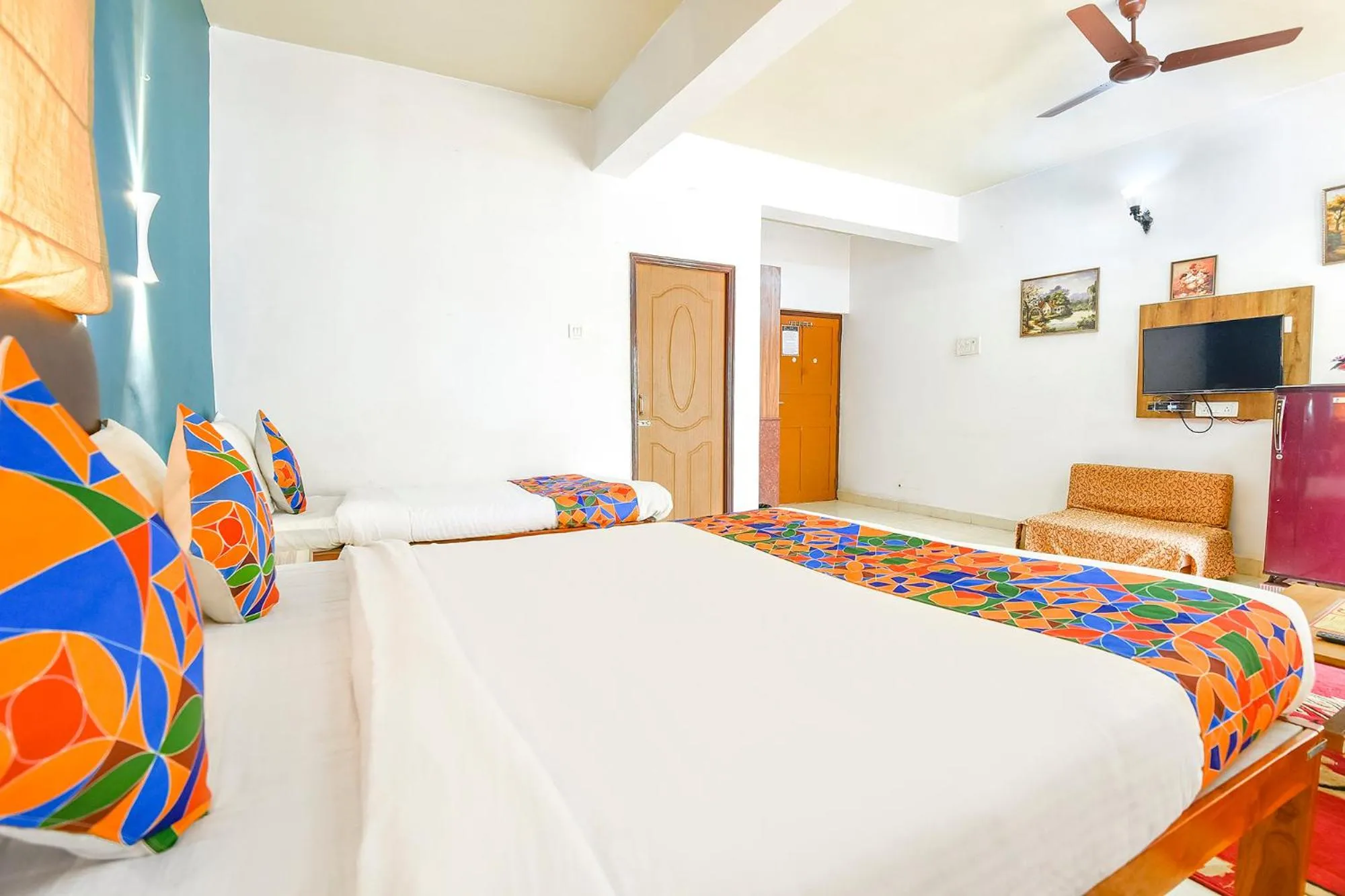 Bed in FabHotel Benz Destination - 700m Candolim Beach
