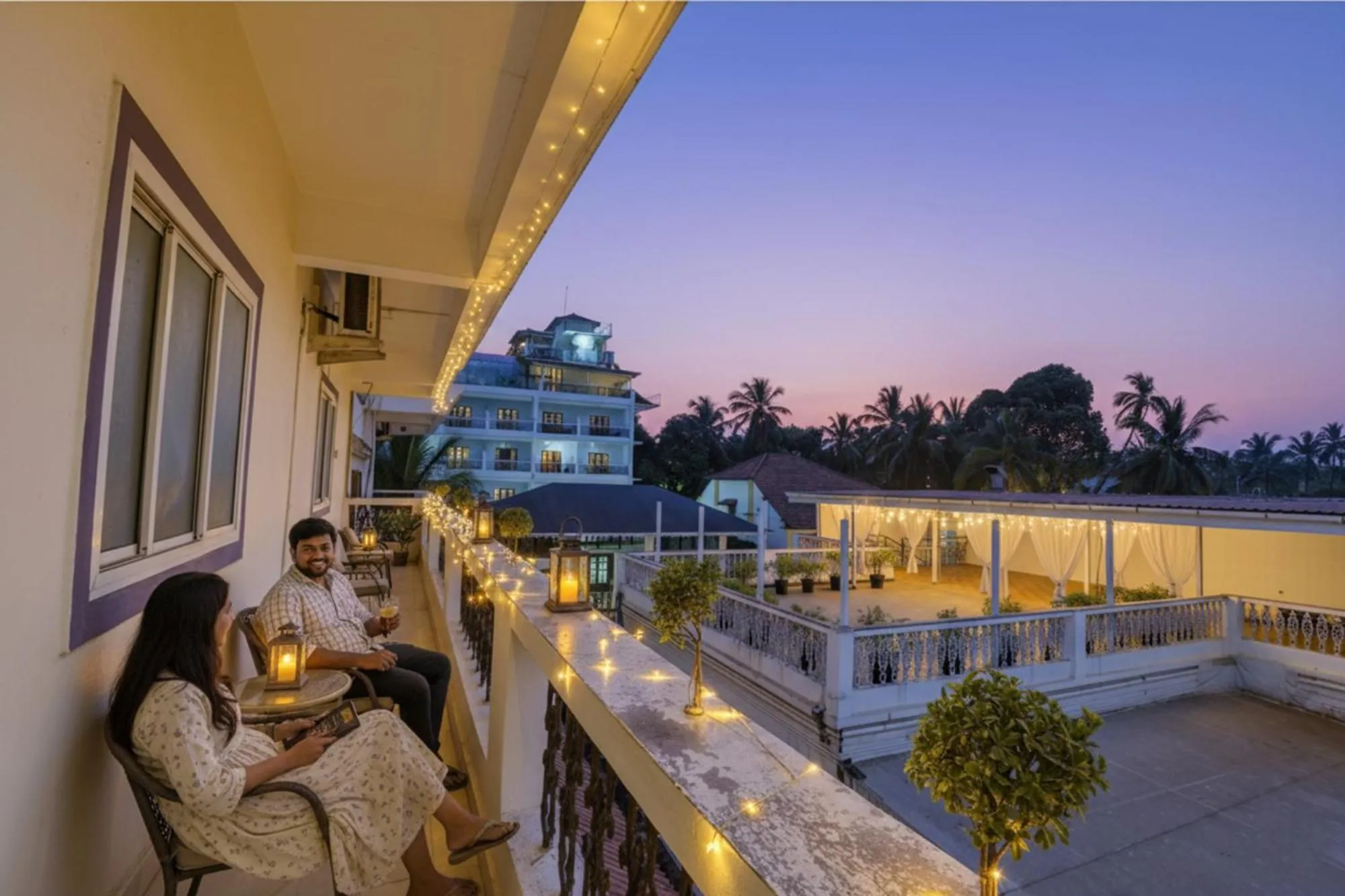 Balcony/Terrace in FabHotel Benz Destination - 700m Candolim Beach