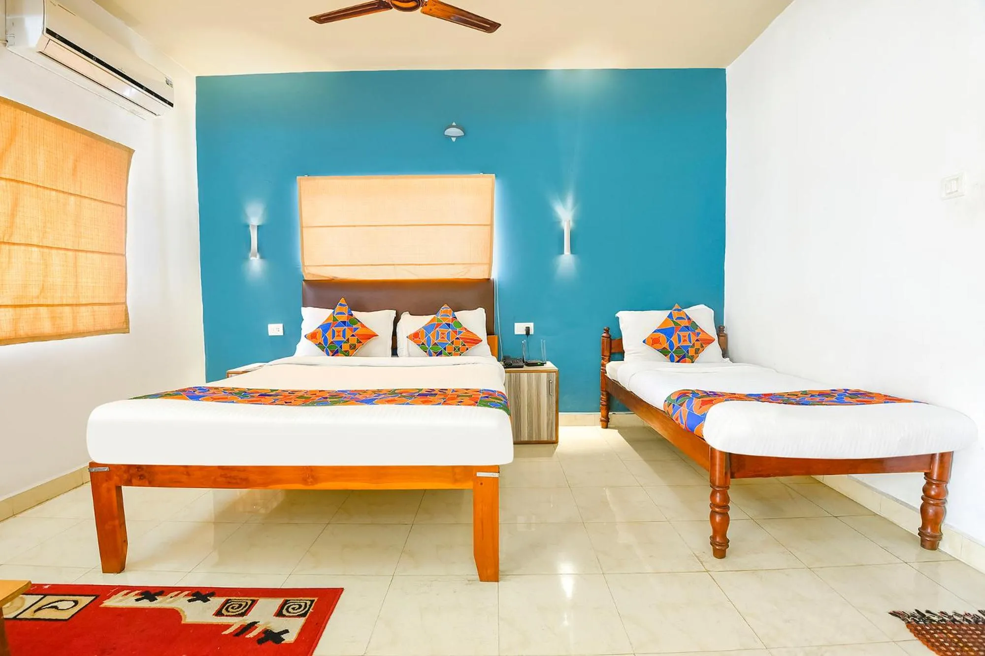 Bed in FabHotel Benz Destination - 700m Candolim Beach