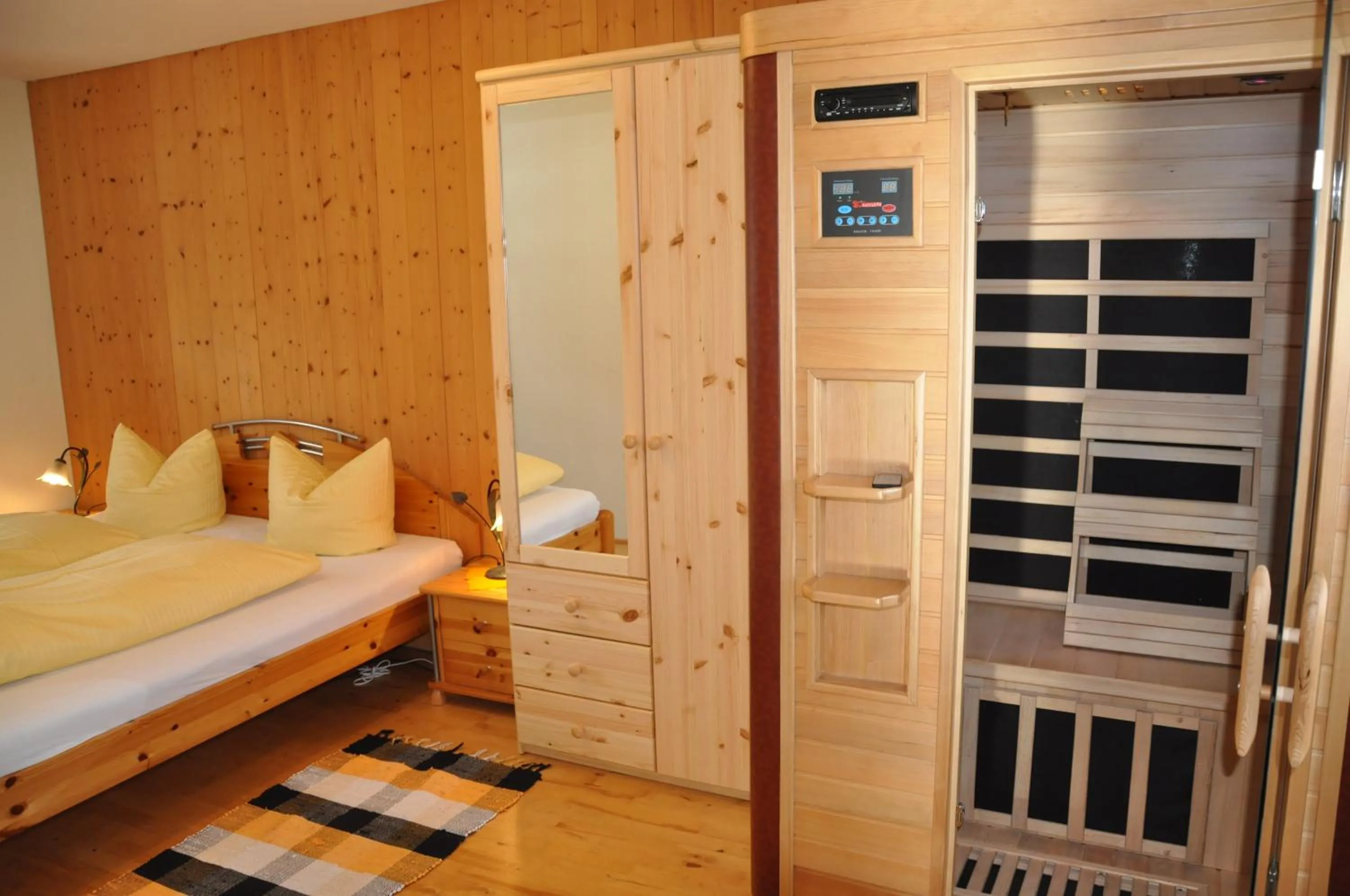 Sauna, Bed in Bergfrieden Leutasch/Seefeld