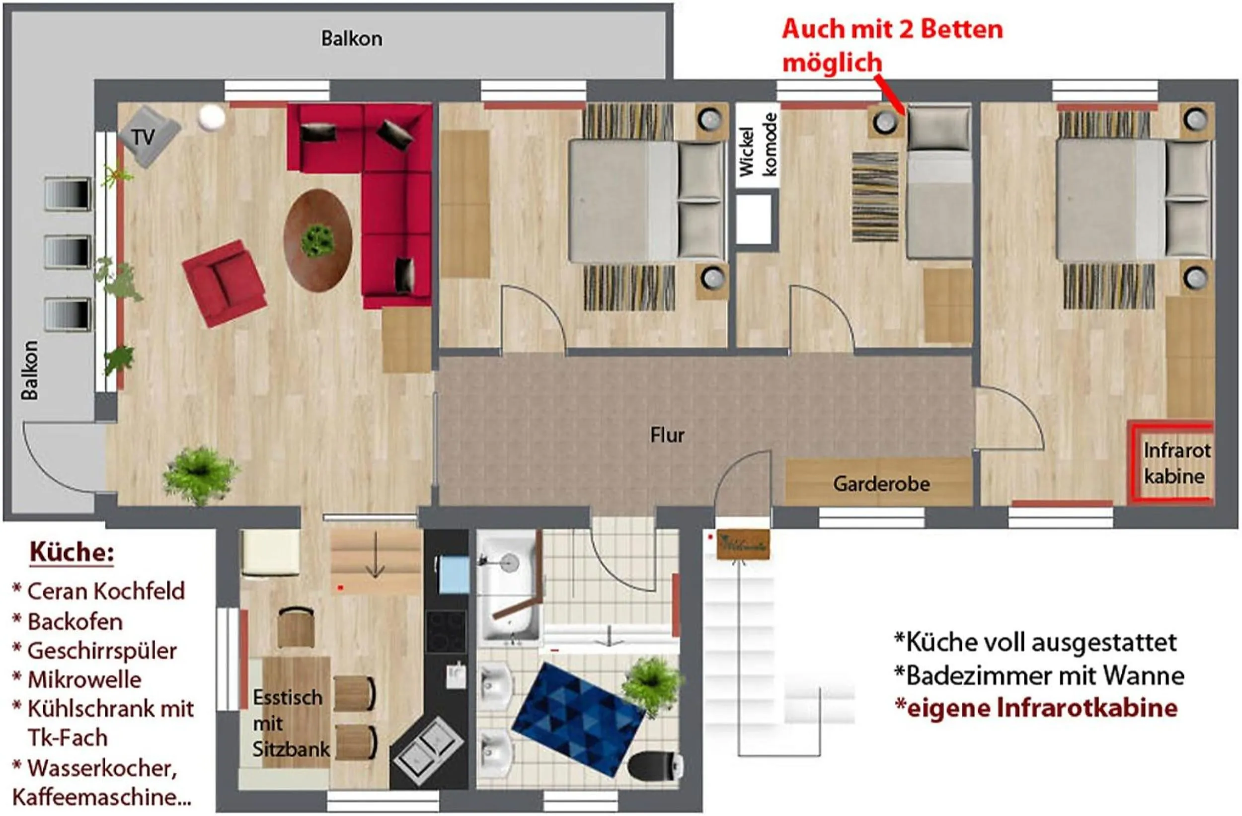 Floor plan in Bergfrieden Leutasch/Seefeld