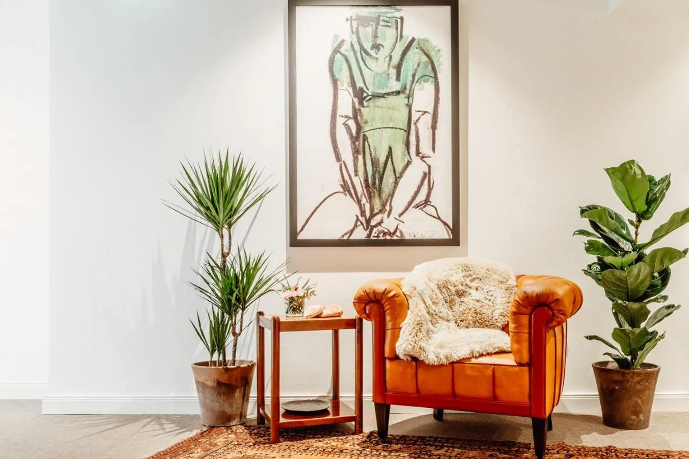 Seating area in Hotel Bruggwirt