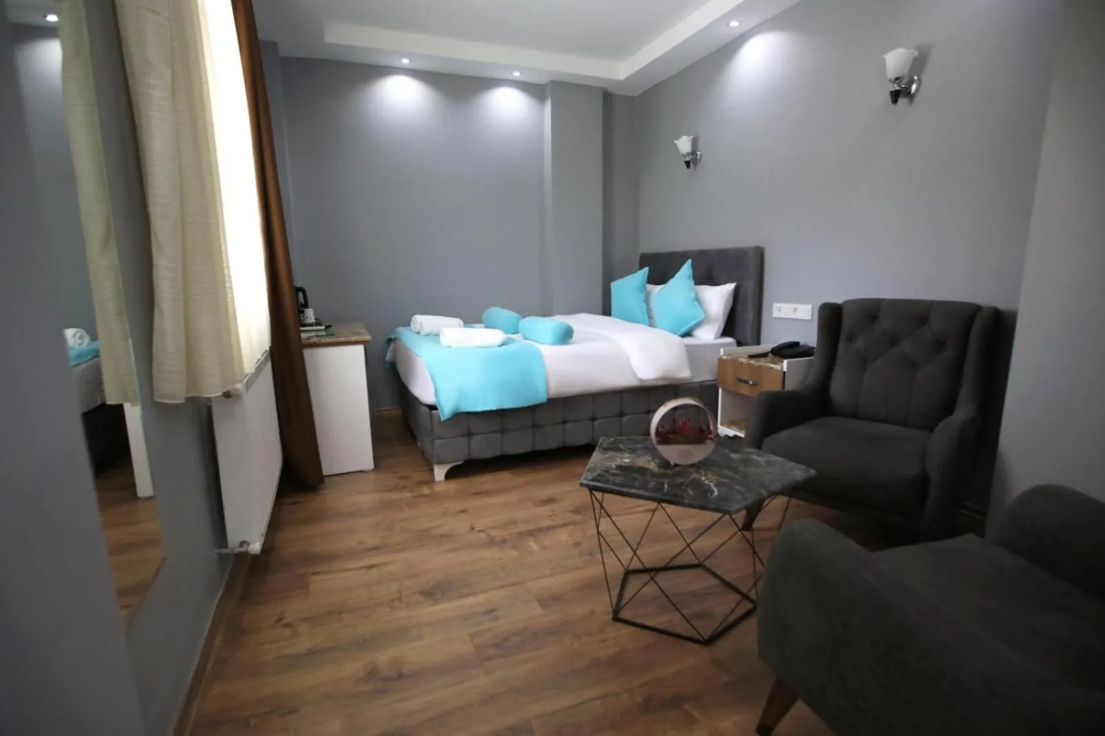 Living room, Bed in Grand Atakum Boutıque Hotel