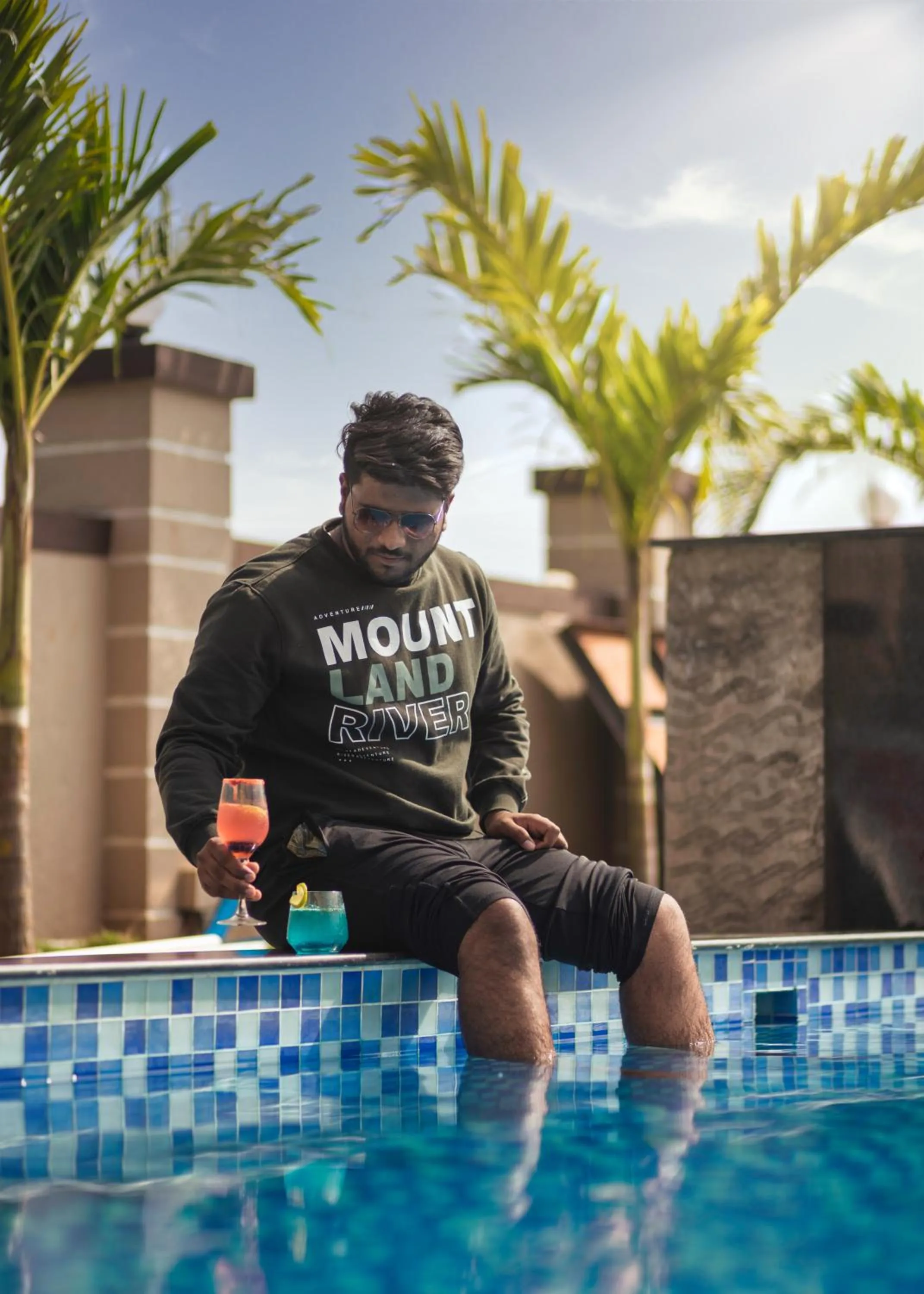 People in Blizzard Resort