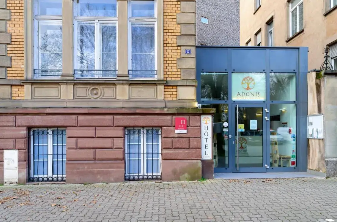 Property building in Adonis Hotel Strasbourg Property building in Adonis Hotel Strasbourg