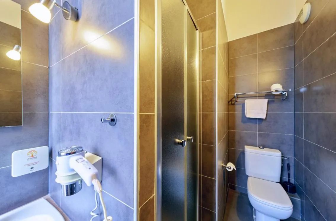 Shower in Adonis Hotel Strasbourg