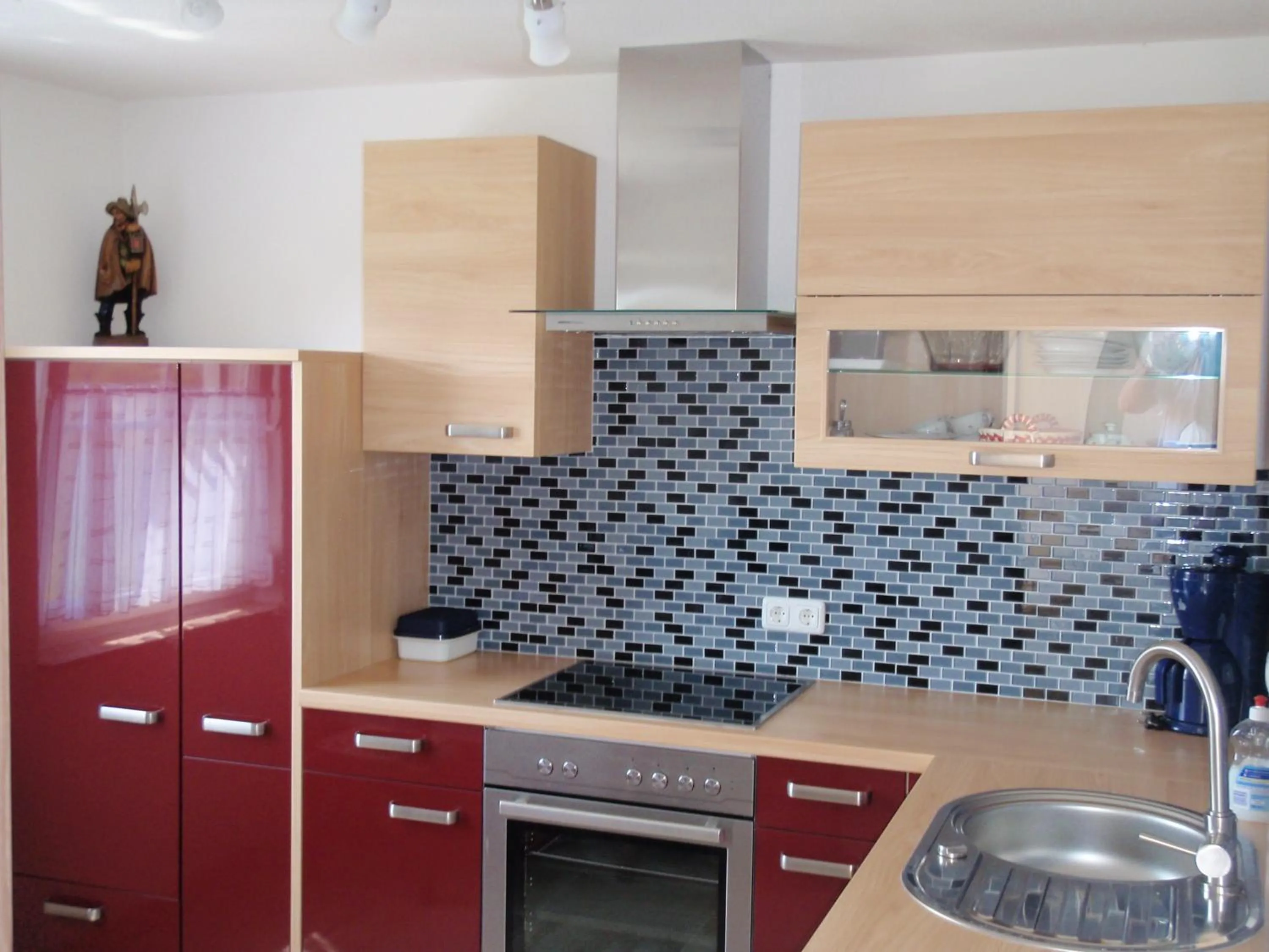 Kitchen or kitchenette in Ferienhaus Grobauer